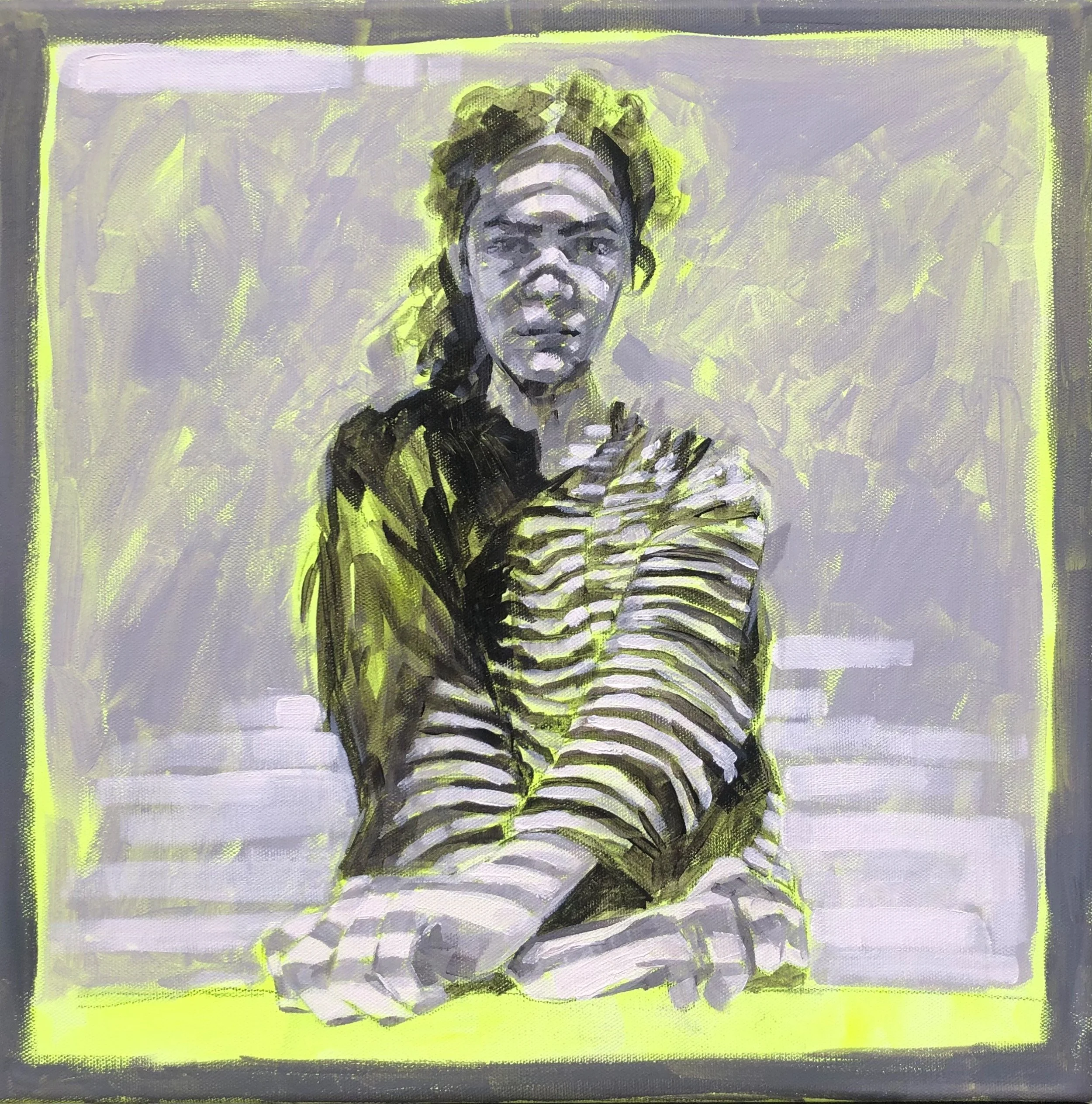 Flo lee painting art artist portrait art florenceleeandco