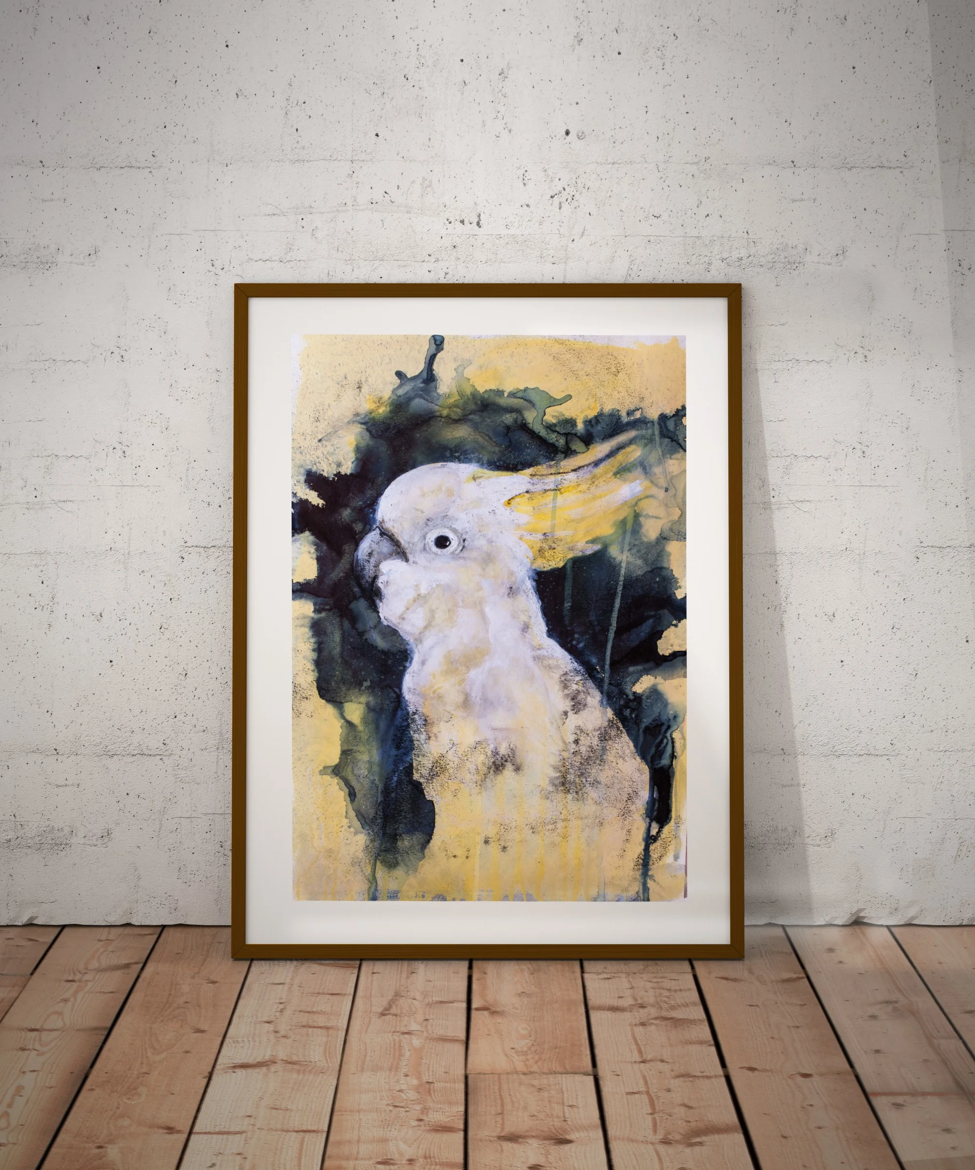 Yellow Cockatoo Painting