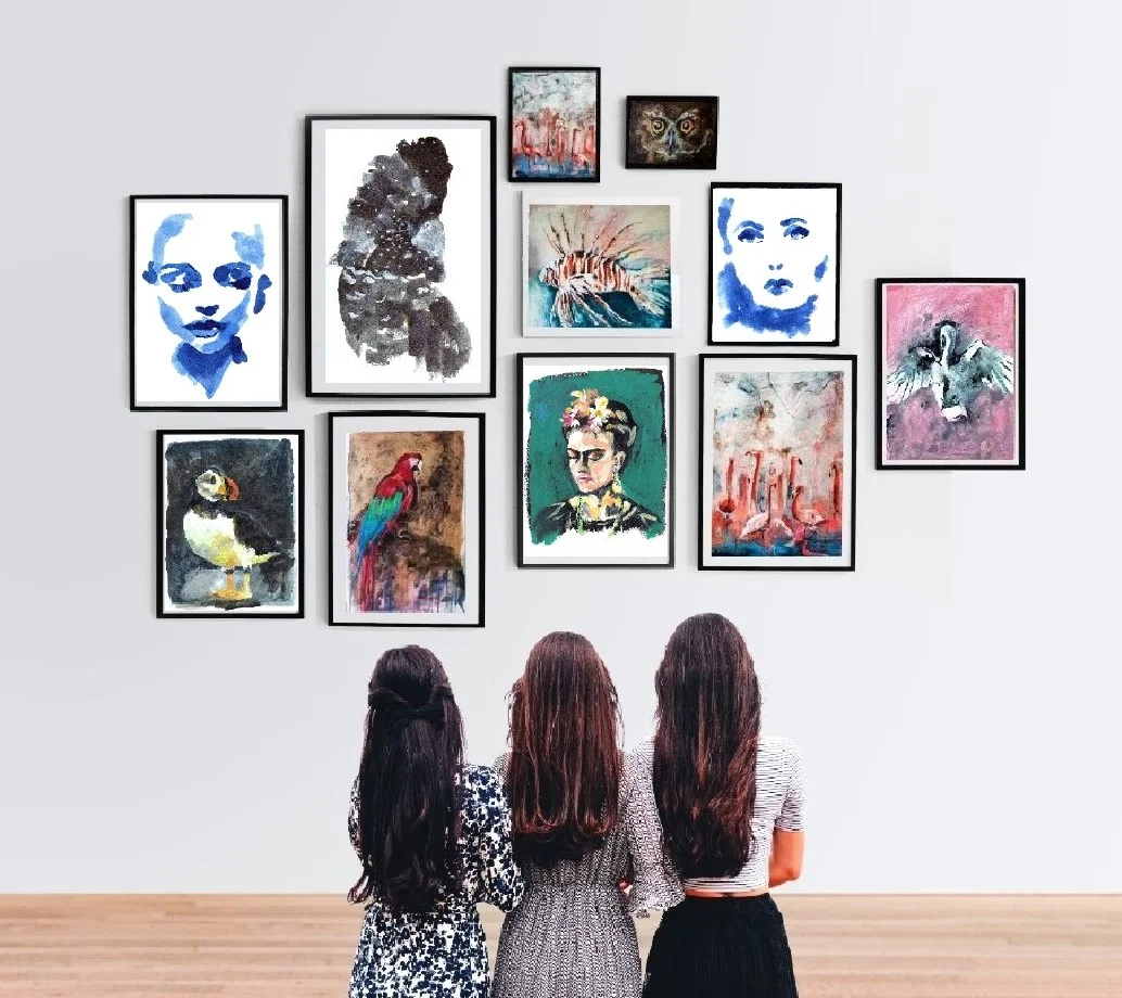 ink art portrait print