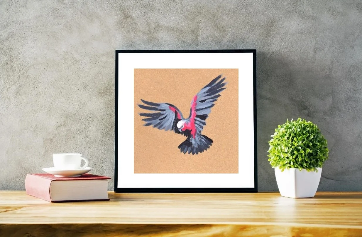 parrot art print
