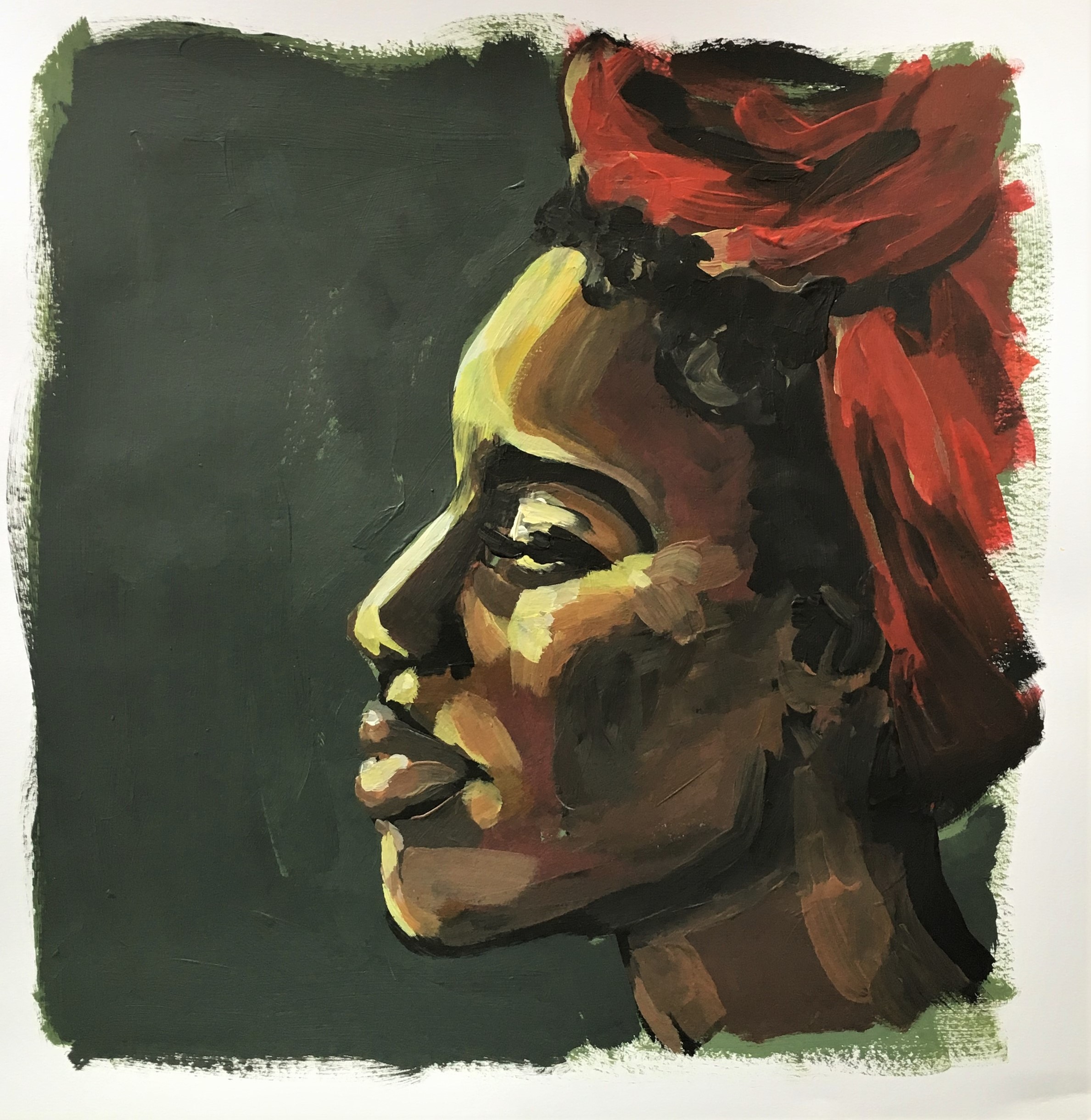 Red Headscarf portrait