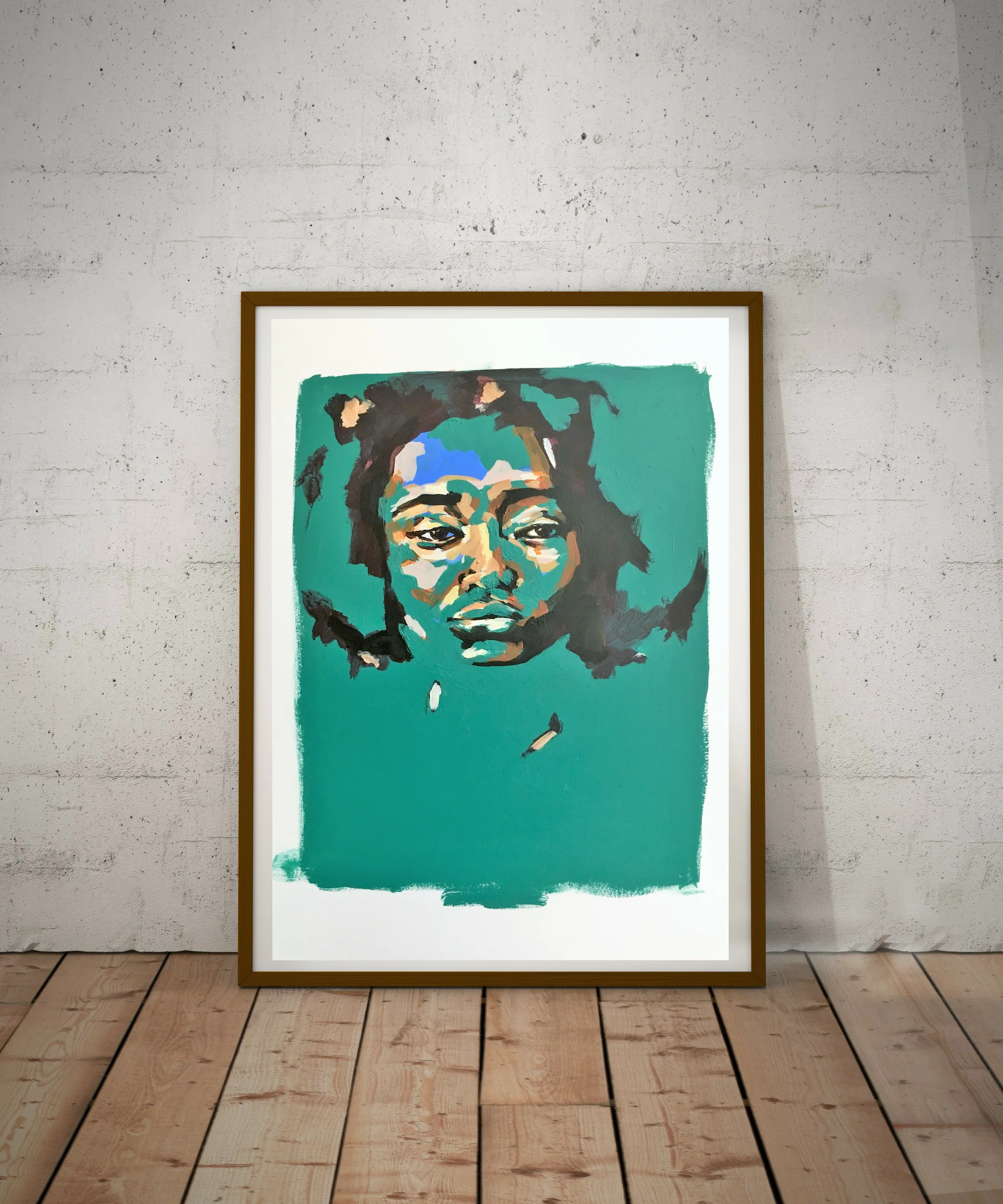 green female contemporary portrait by Flo Lee