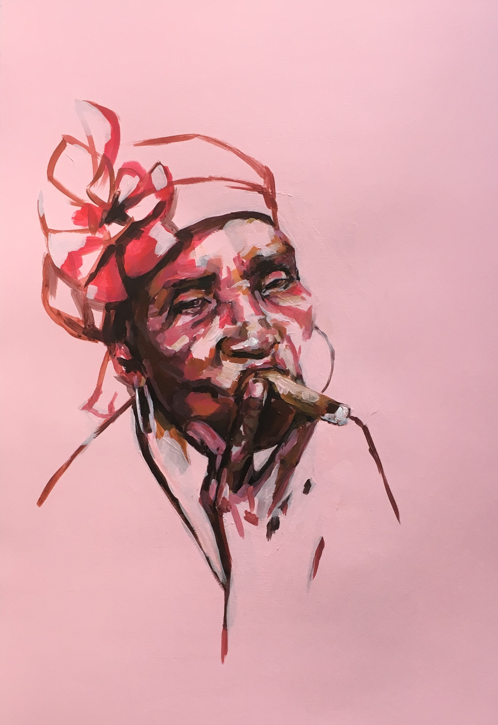 contemporay art female portrait flo lee