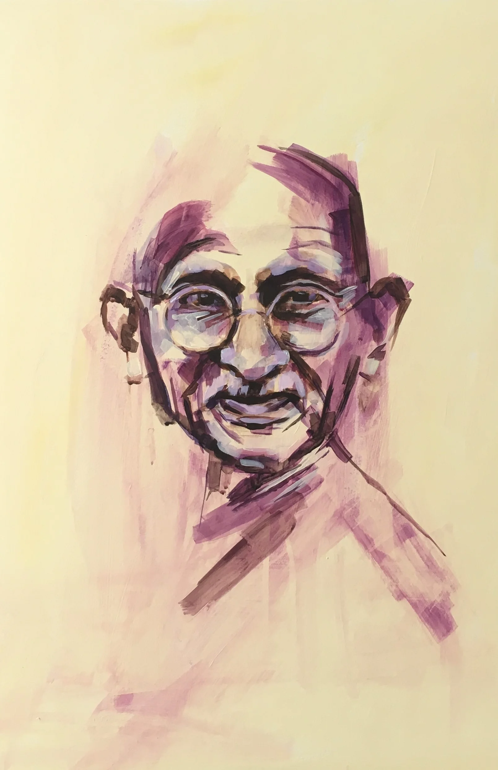 gandhi contemporary painting flo lee