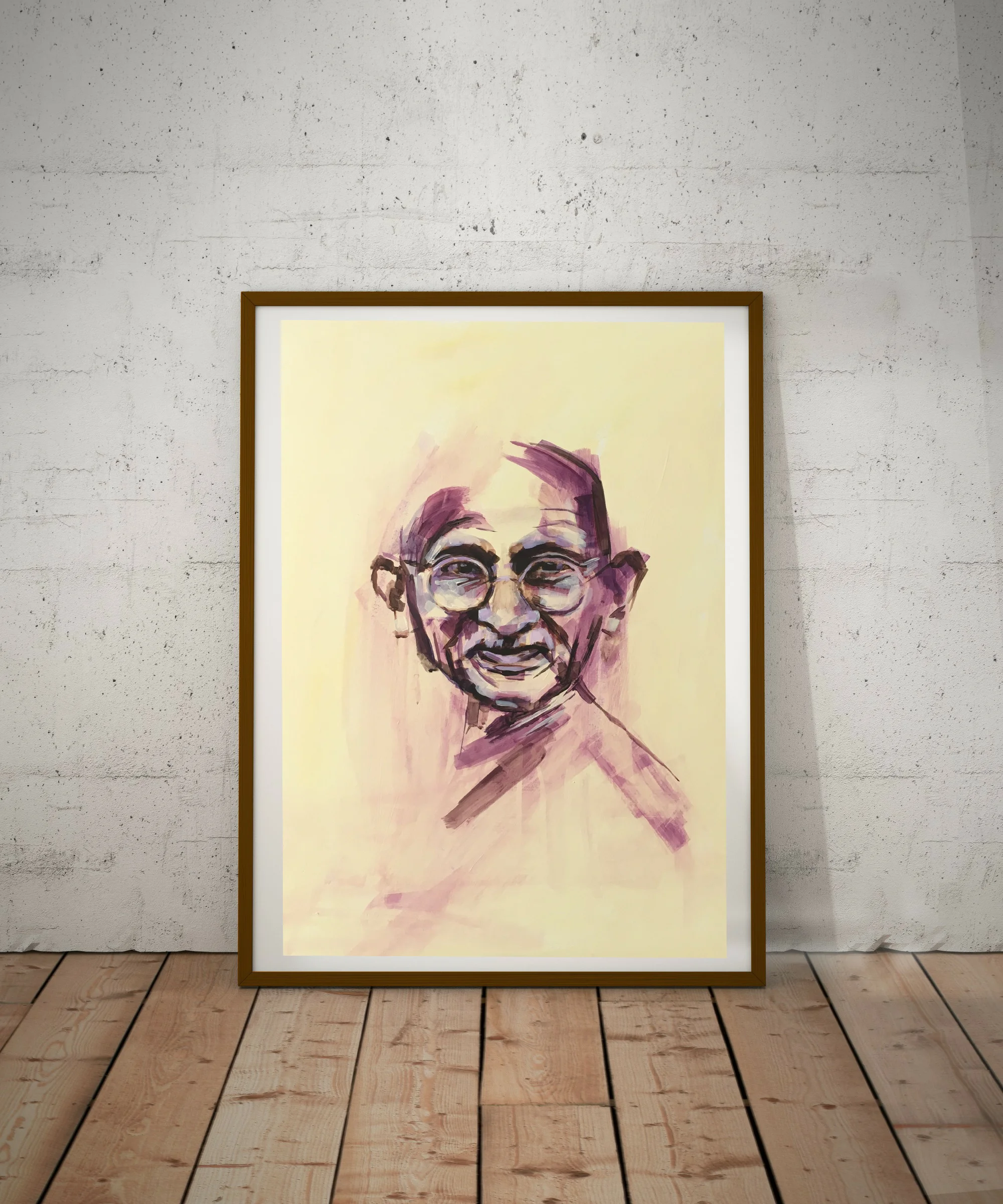 gandhi contemporary painting flo lee