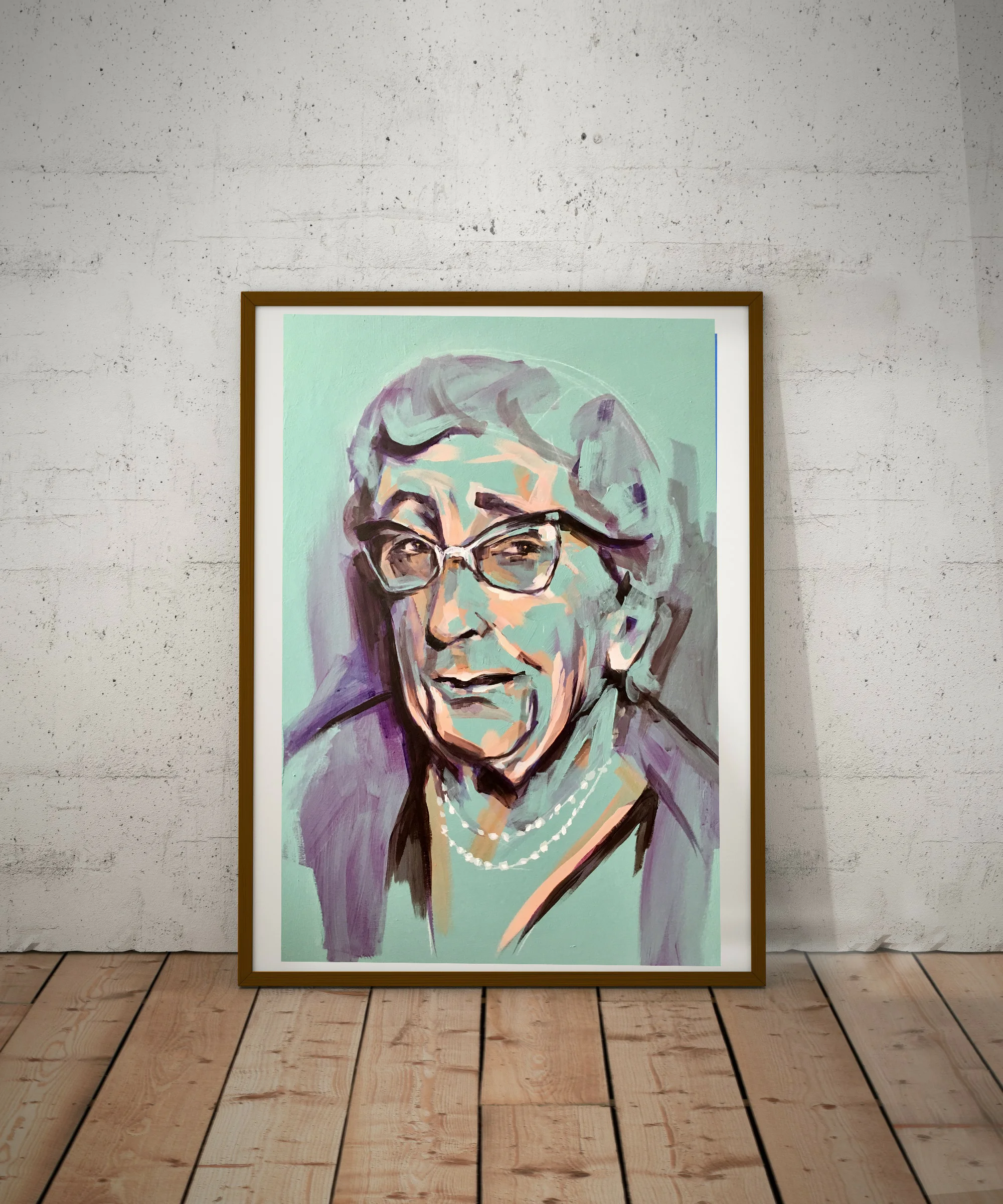 Agatha Christie Contemporary portrait flo lee