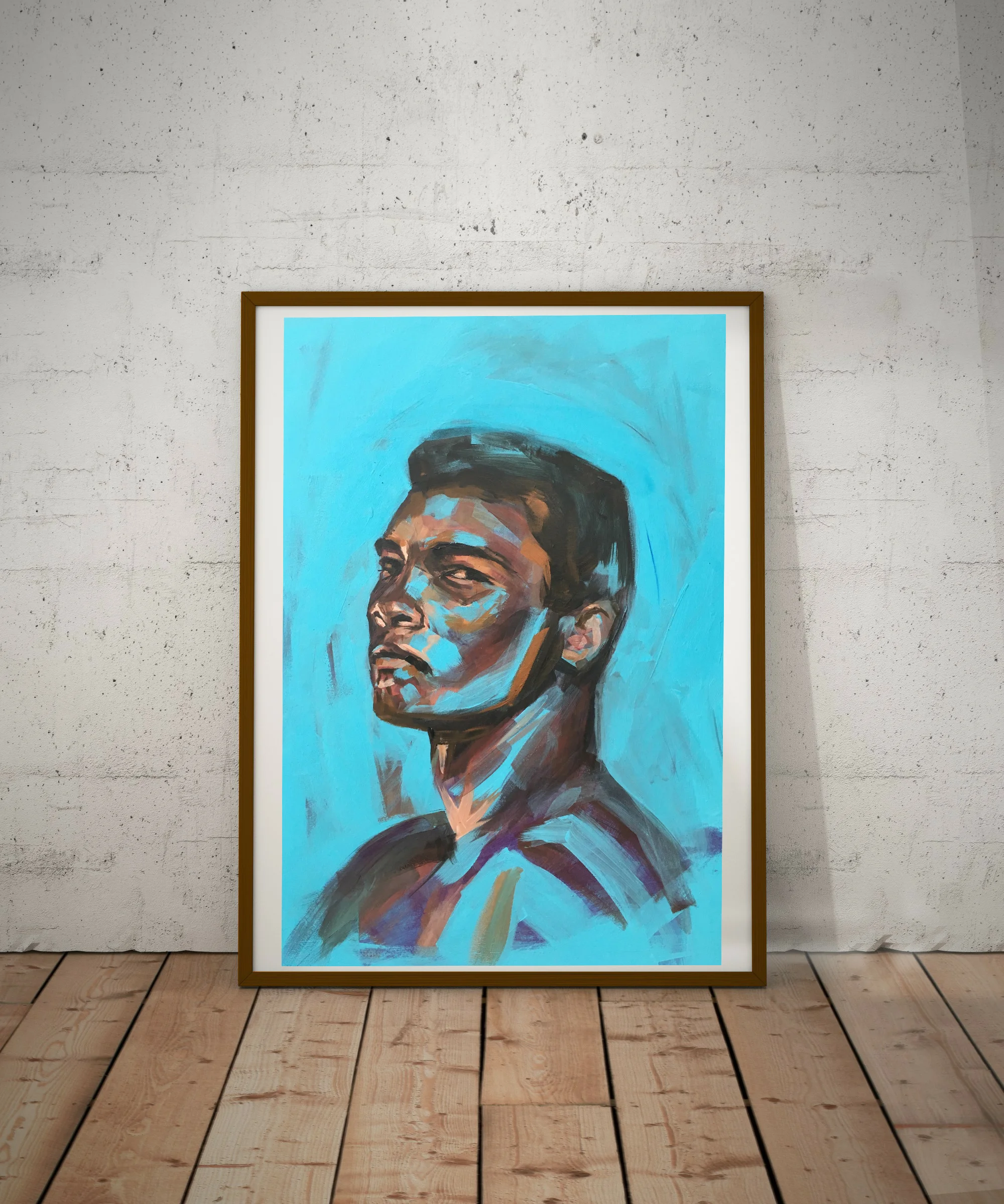 Muhammad Ali painting Flo Lee