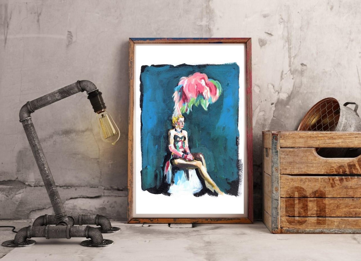 circus dancer art by flo lee