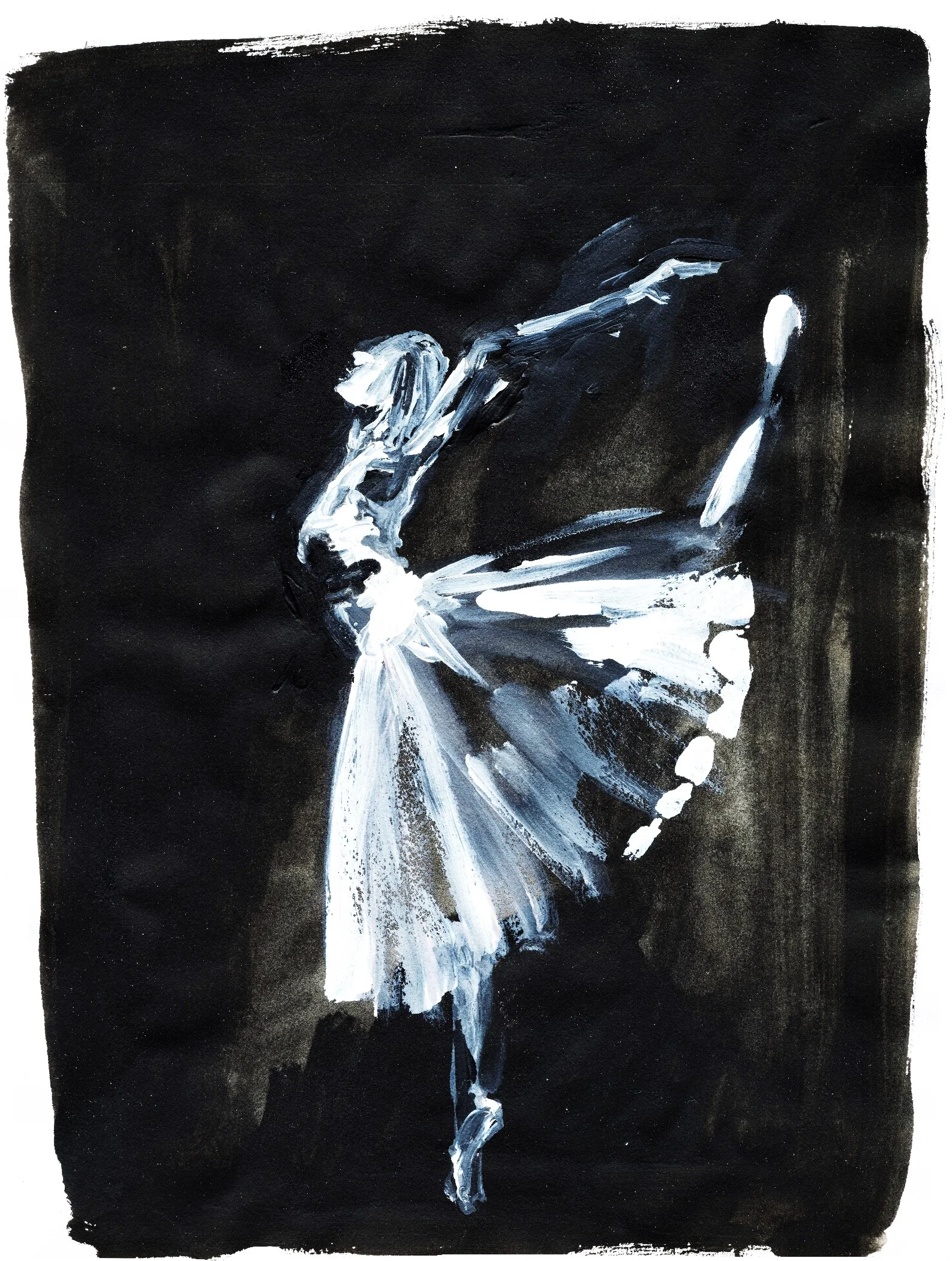 Ballerina art by flo lee