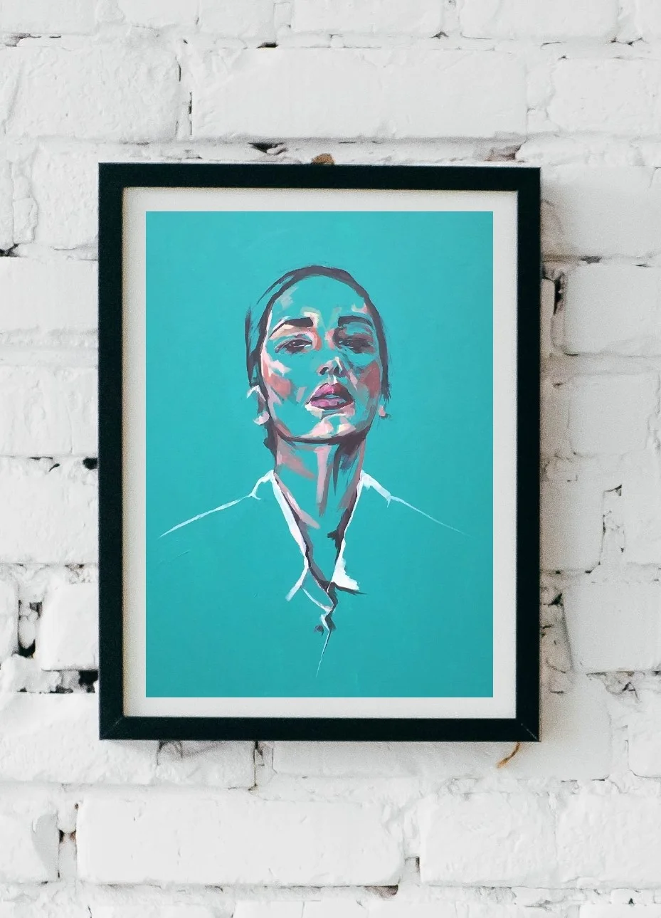 contemporary portrait by flo lee