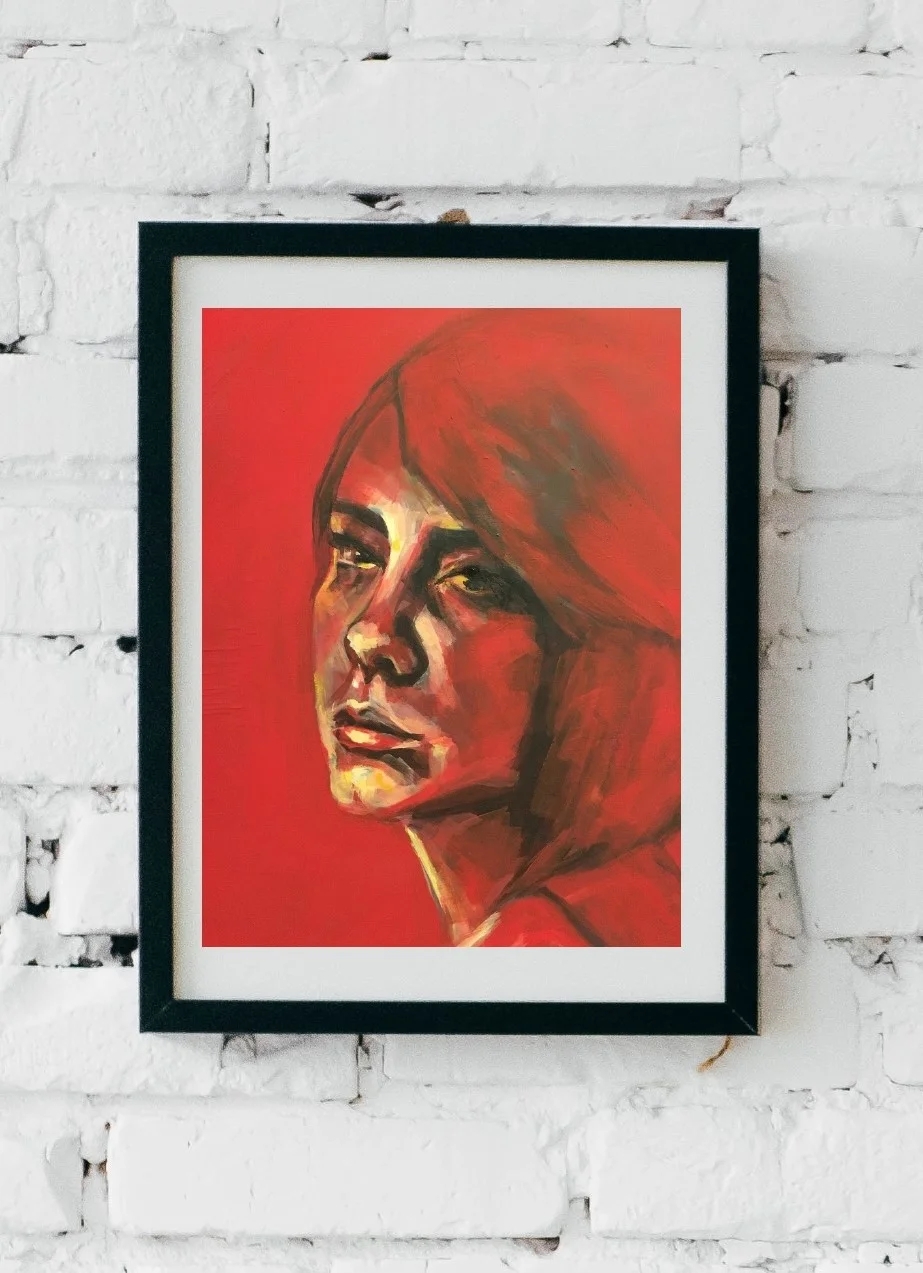 contemporary portrait by flo lee