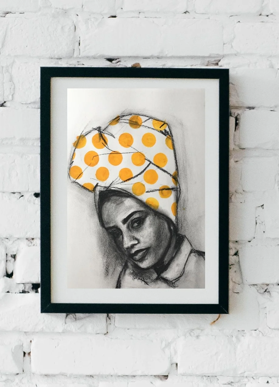 charcoal drawing flo lee