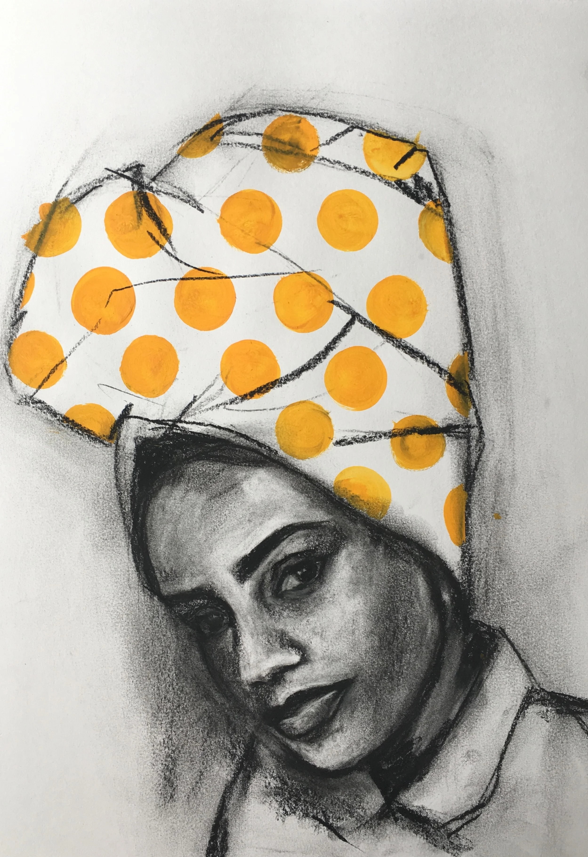charcoal drawing flo lee