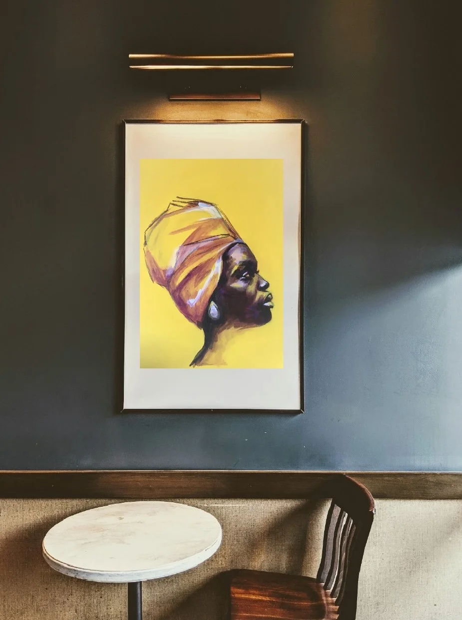 Contemporary portrait print flo lee