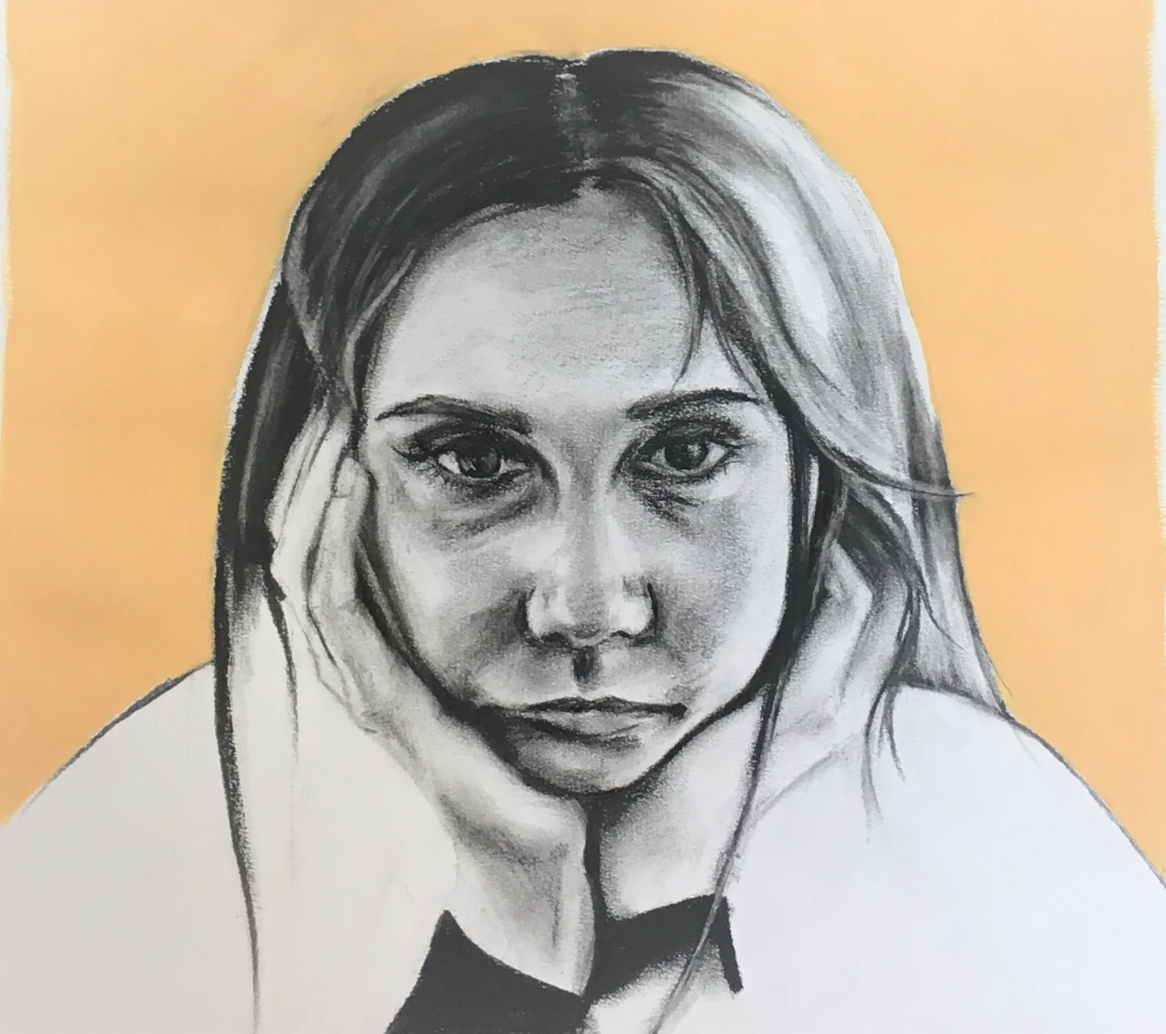 charcoal drawing flo lee