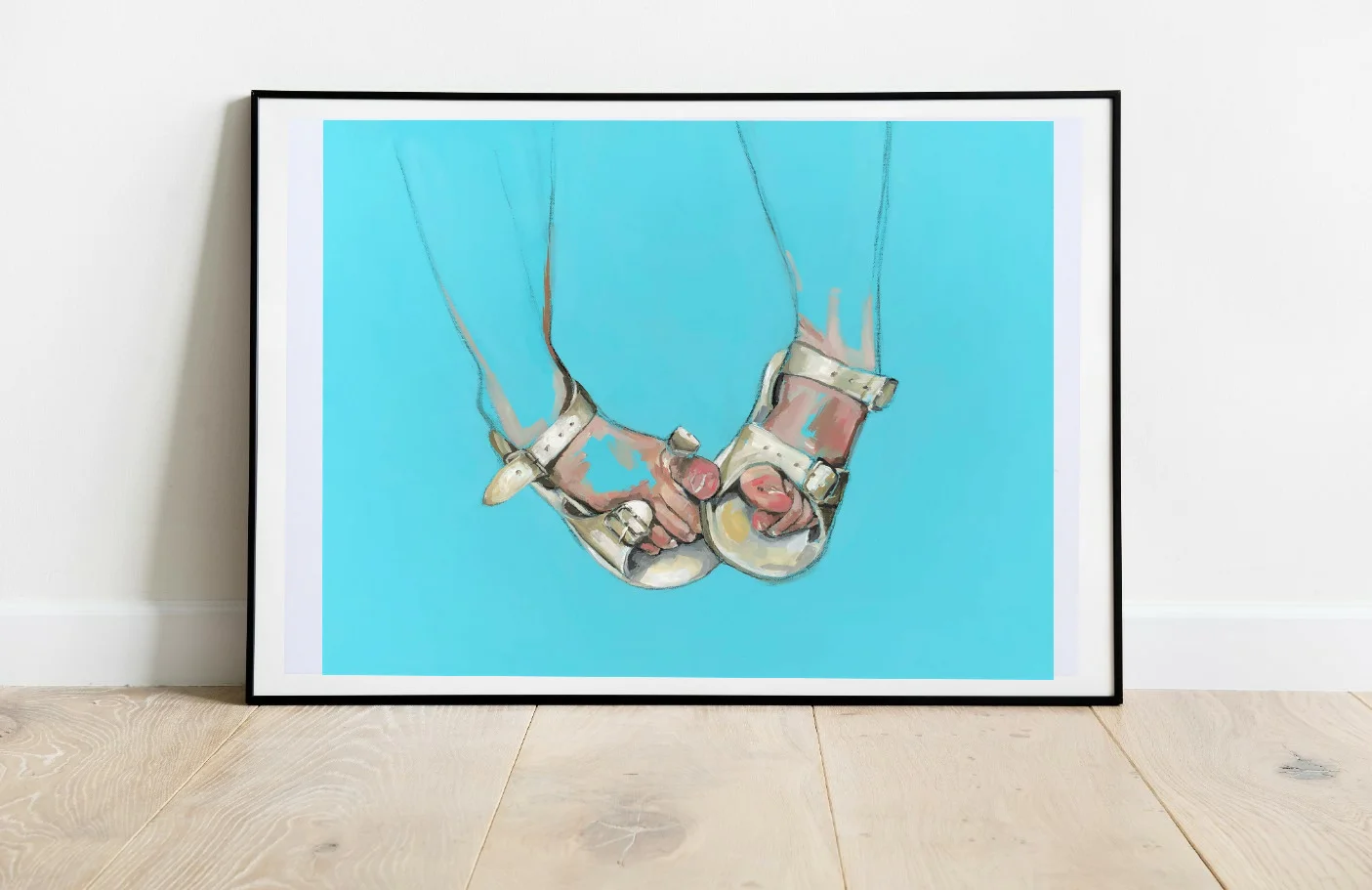 summer sandals print framed jpeg.jpg