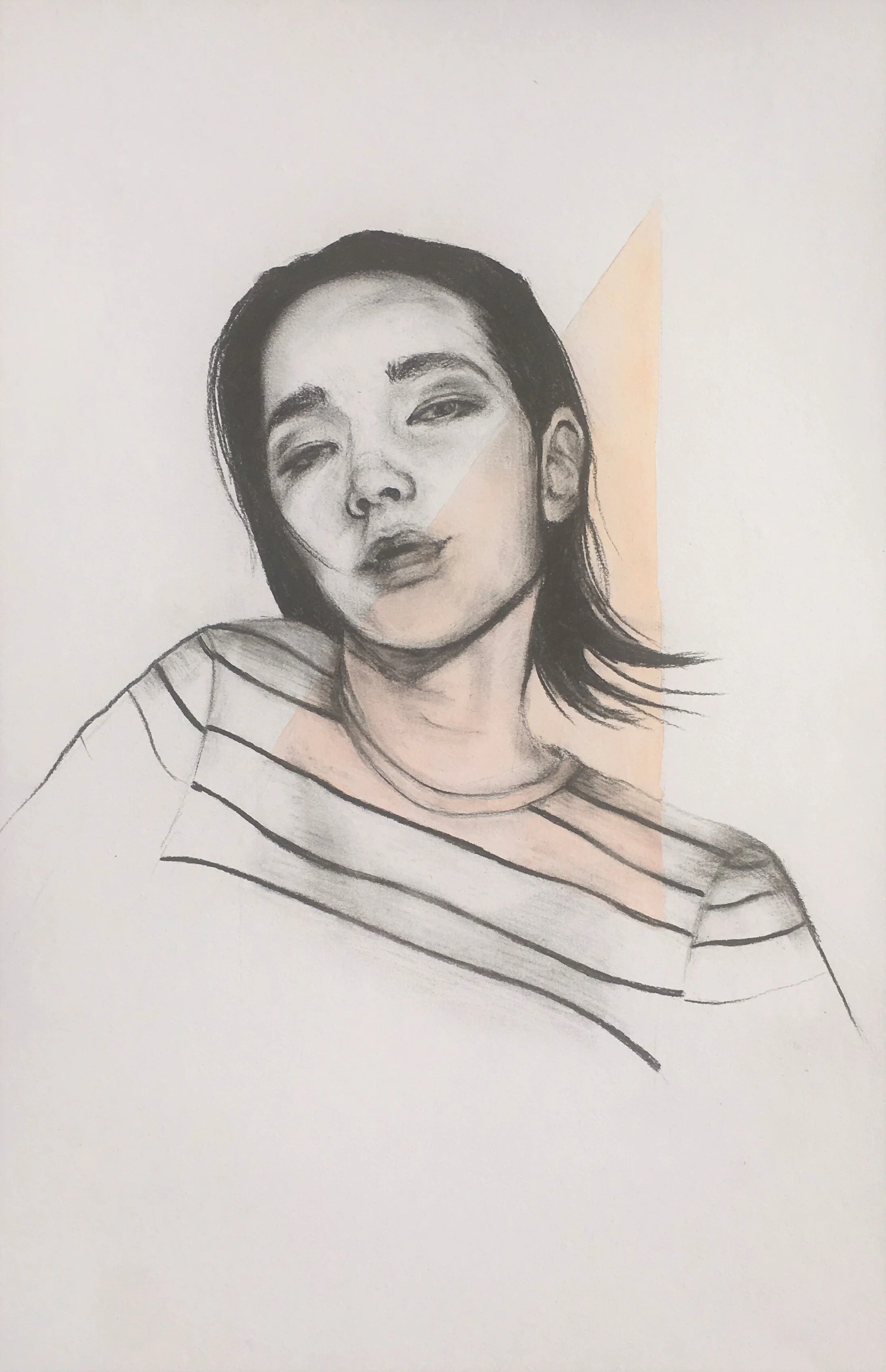 Copy of mixed media portrait flo lee
