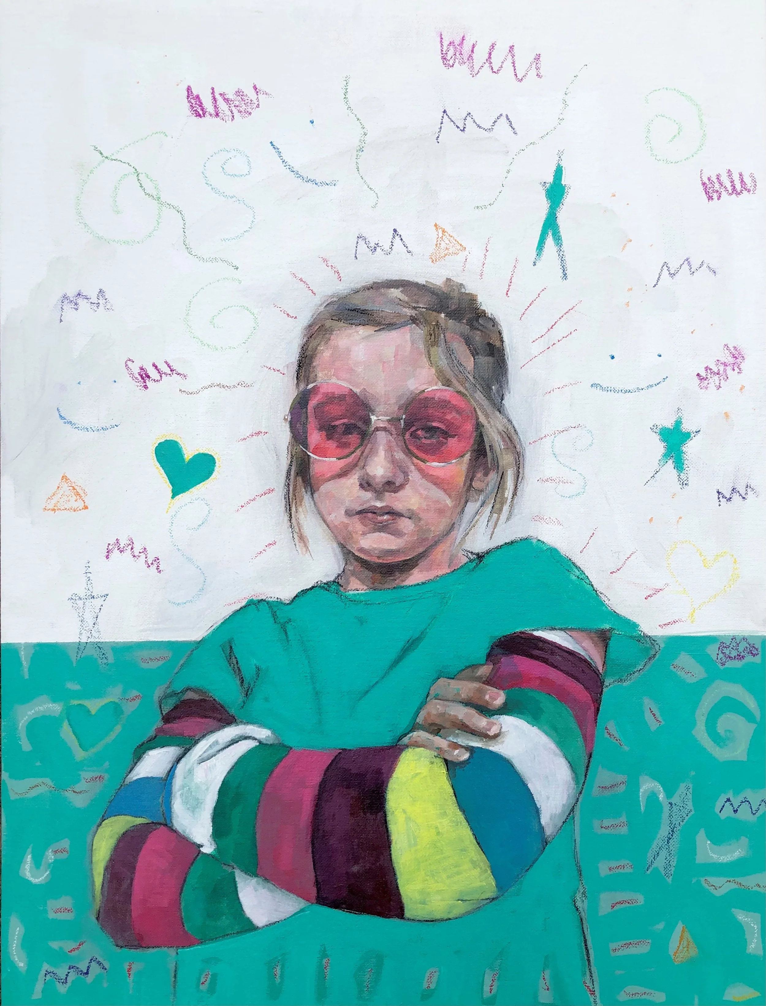 "It can't be ruined"- Contemporary portrait Painting
