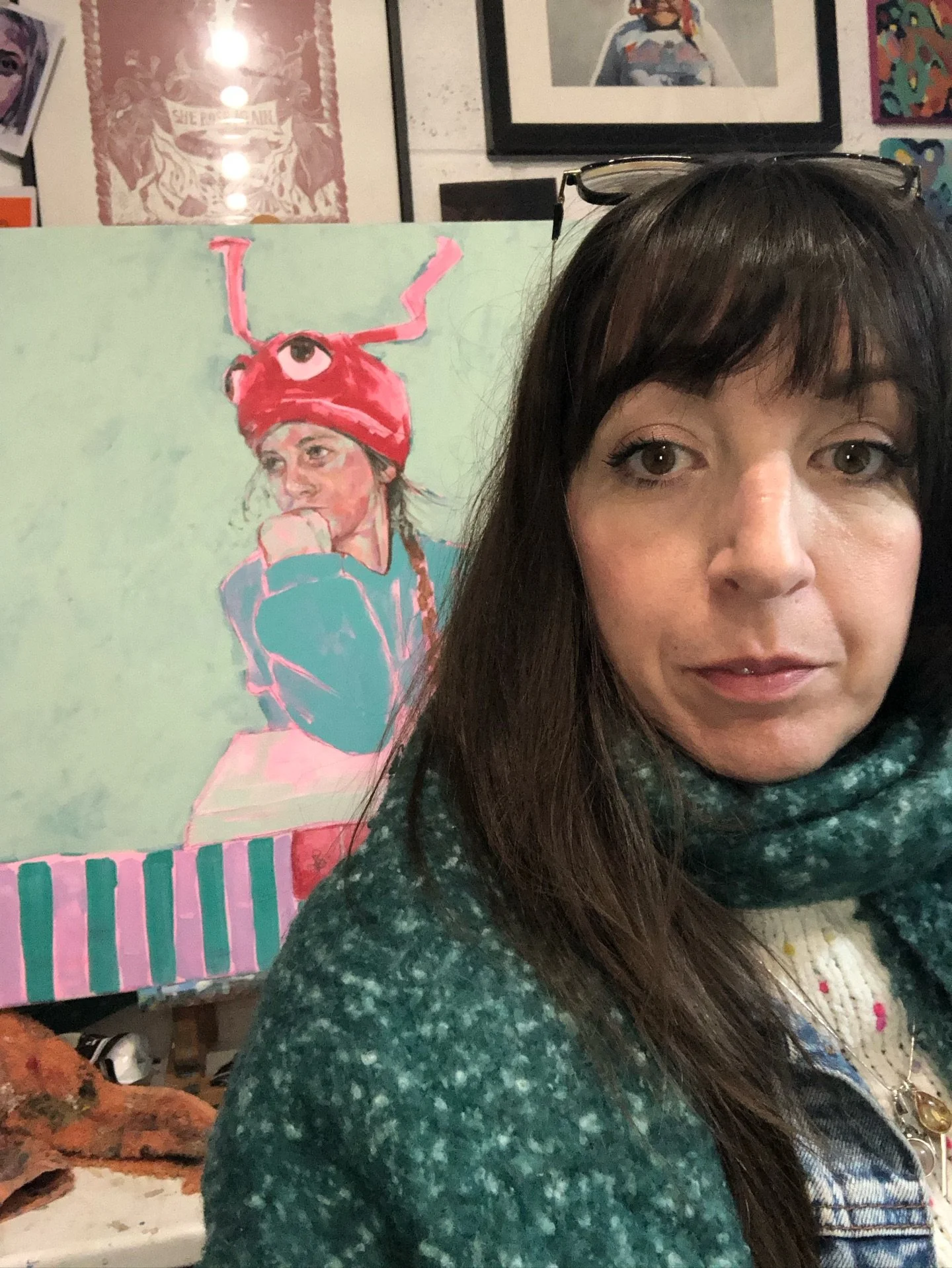 2 works in progress!!! Happy Friday 😅😅