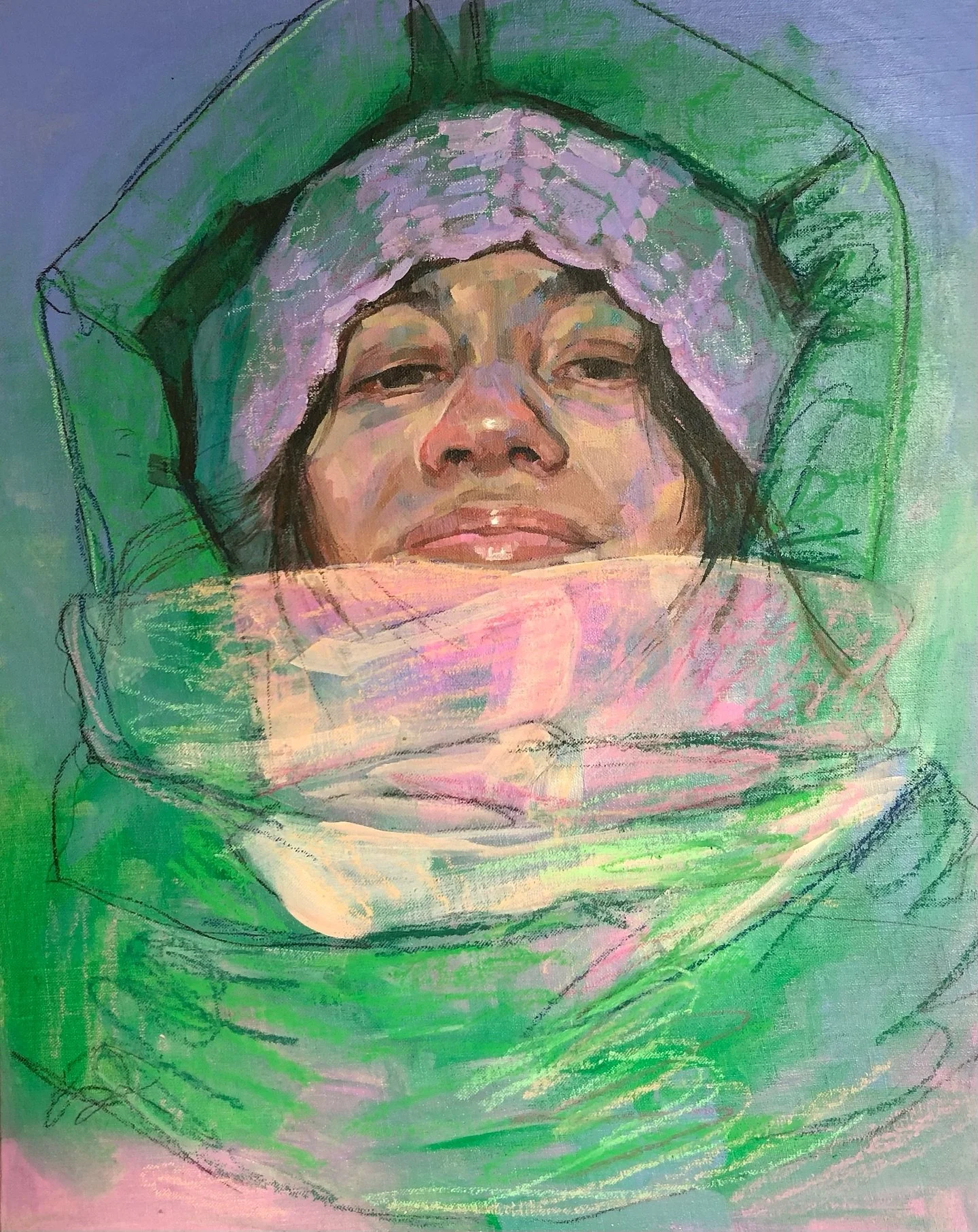 Oh its chilly out there!!! Sometimes I just paint to try something new, I mean I&rsquo;m pretty much always trying something new and experimenting because that&rsquo;s how we learn and grow. Musicians don&rsquo;t play the same song over and over, dan