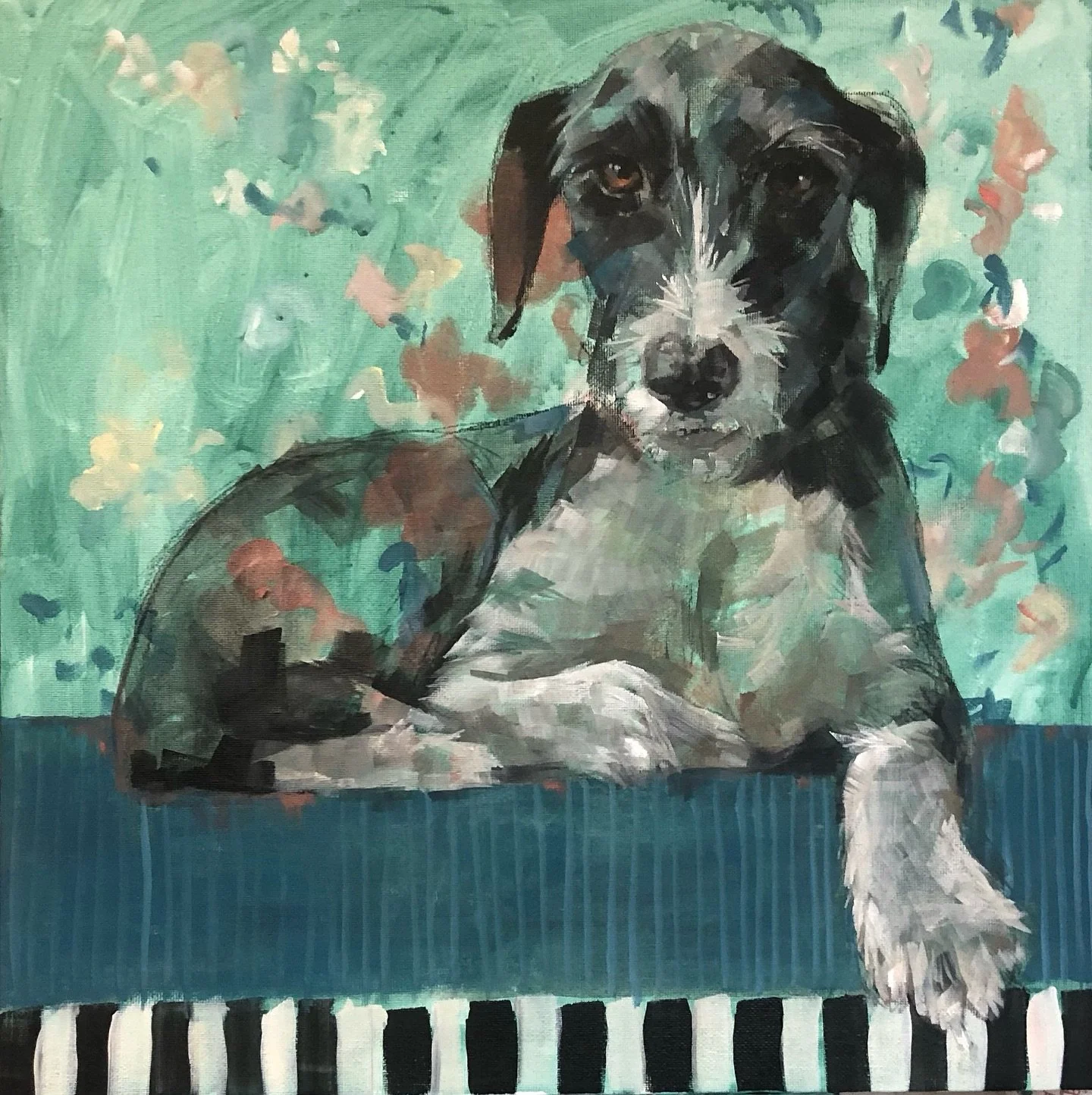 When I look back, the evidence of me being in &ldquo;the zone&rdquo; is often obvious by looking at the number of photos I have taken through the process. The fewer the photos the more in the zone I was.

I loved painting this one, it&rsquo;s of one 