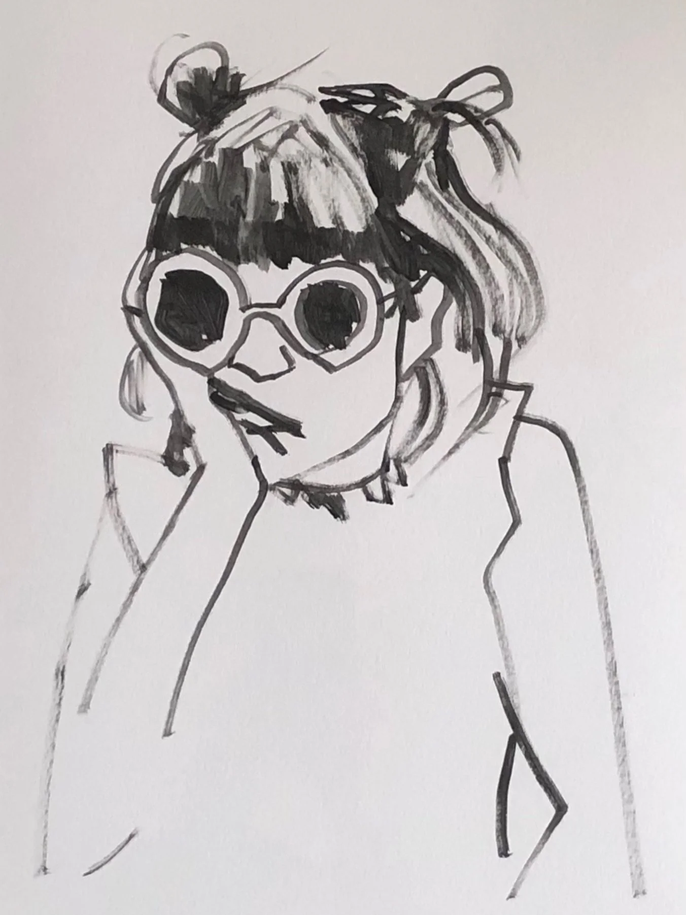 Some wiggly drawings for you ❤️ I really enjoy these, and they are a great freeing way to create art. I just tape brushes together to make it really long so that I can&rsquo;t control things easily and this is what I end up with.

Here are 2 ready fr