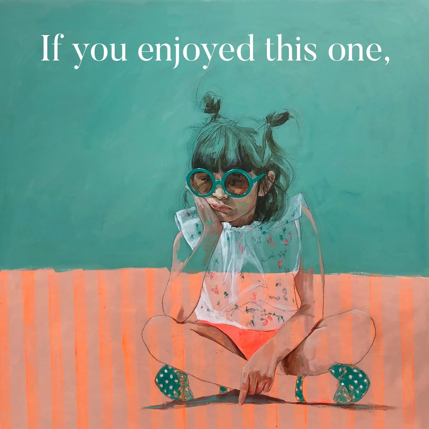 These are all of an amazing young lady called Scout, I have painted her for many years and love how creative her mum is taking her photos ❤️

I also love how Scout manages to convey such authentic emotions. 

These are all 1m square - the first 2 are