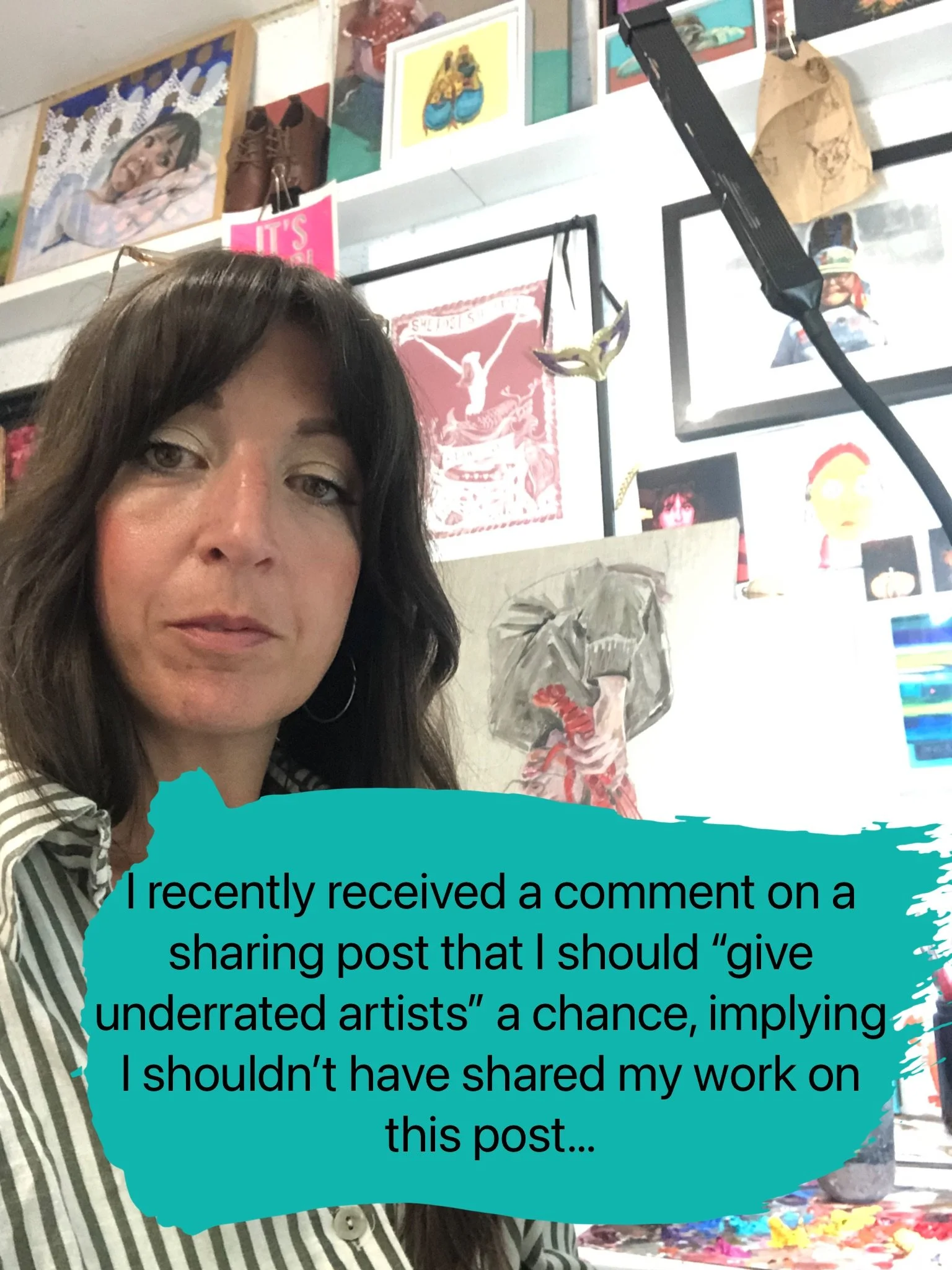 I would never expect anyone to dilute themselves for the sake of someone else, or dull their flame&hellip;. I might be naive saying this but I believe there is room for everyone. 

Community over competition&hellip;. If the person actually knew me wh