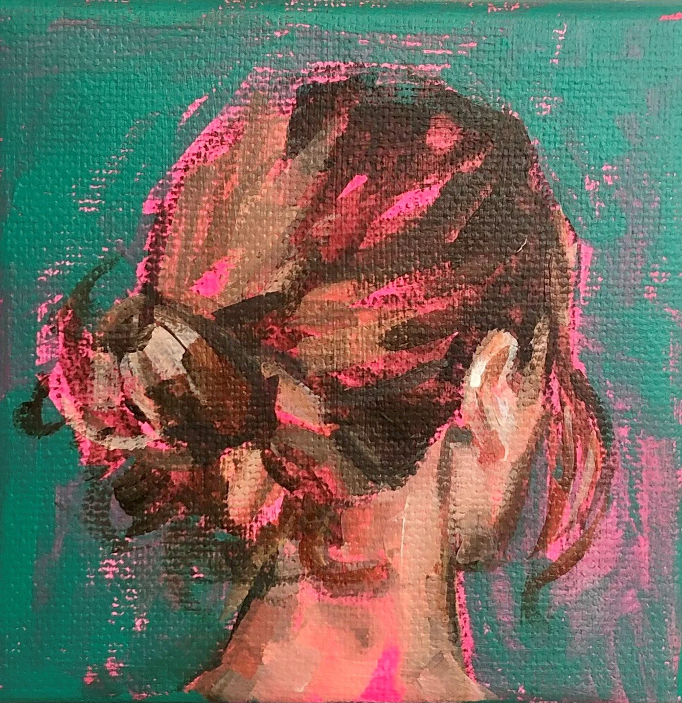 Flo lee painting art artist portrait art florenceleeandco