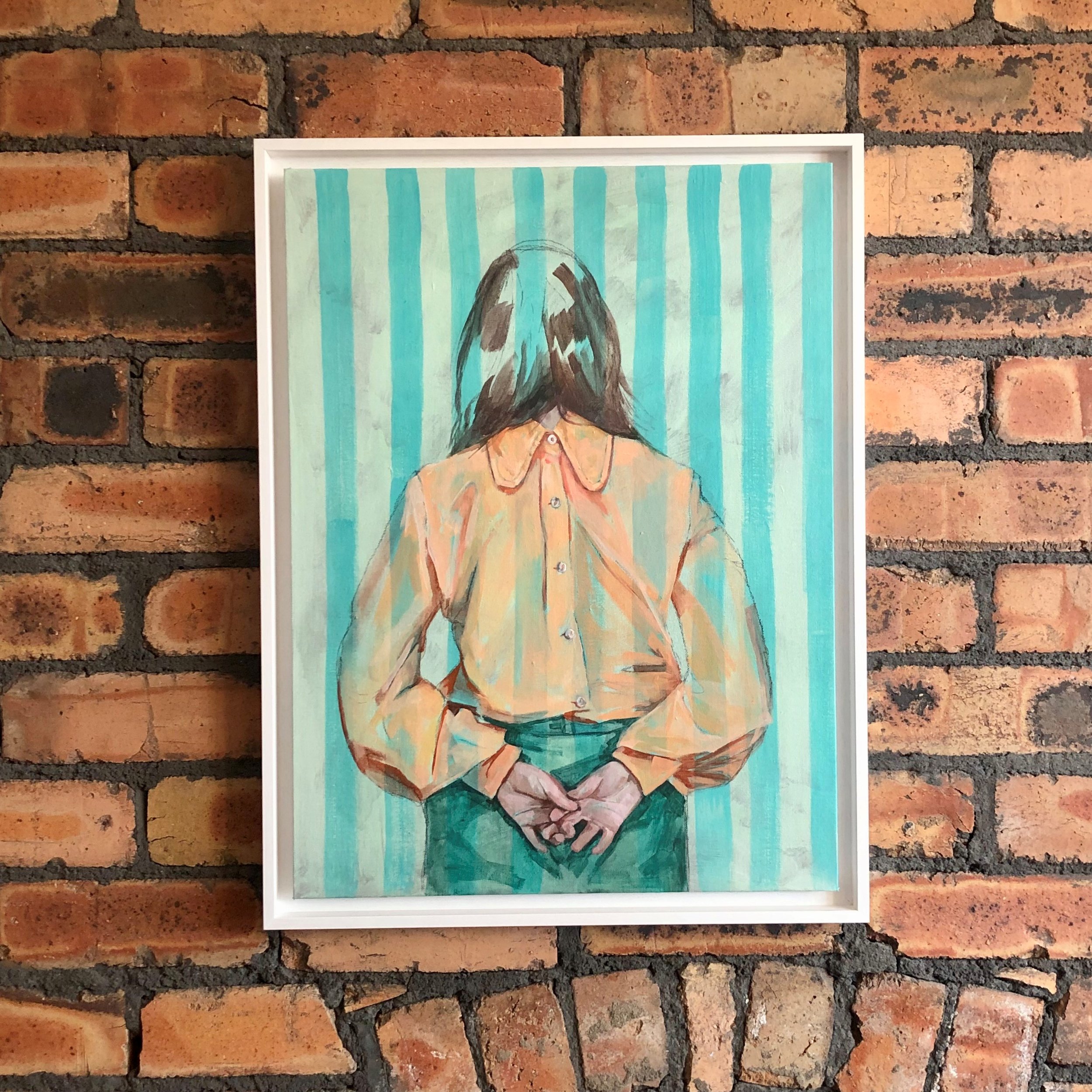 "Abeyance" -  Contemporary expressive portrait painting