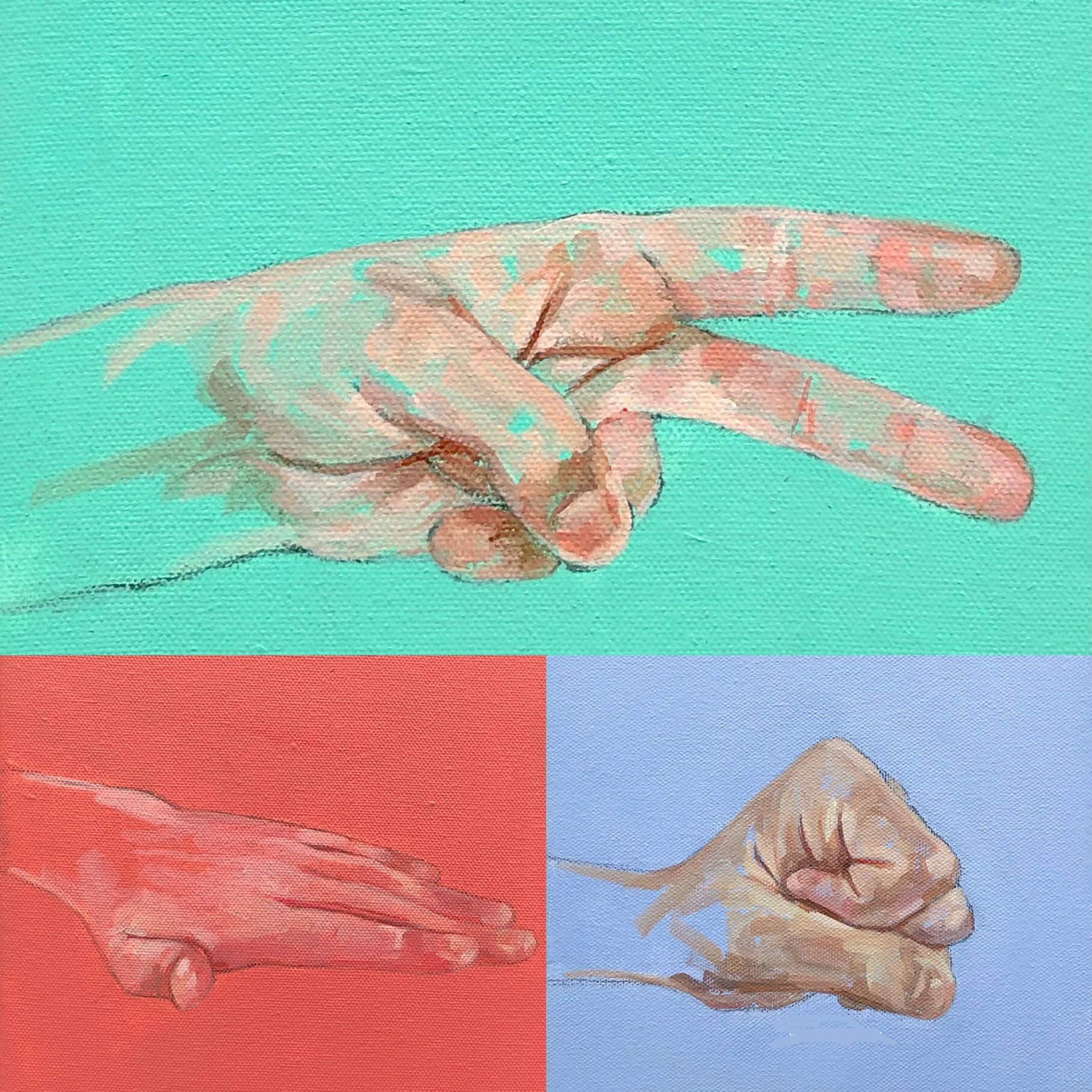 painitng art portrait hand flo lee artist florence lee and co