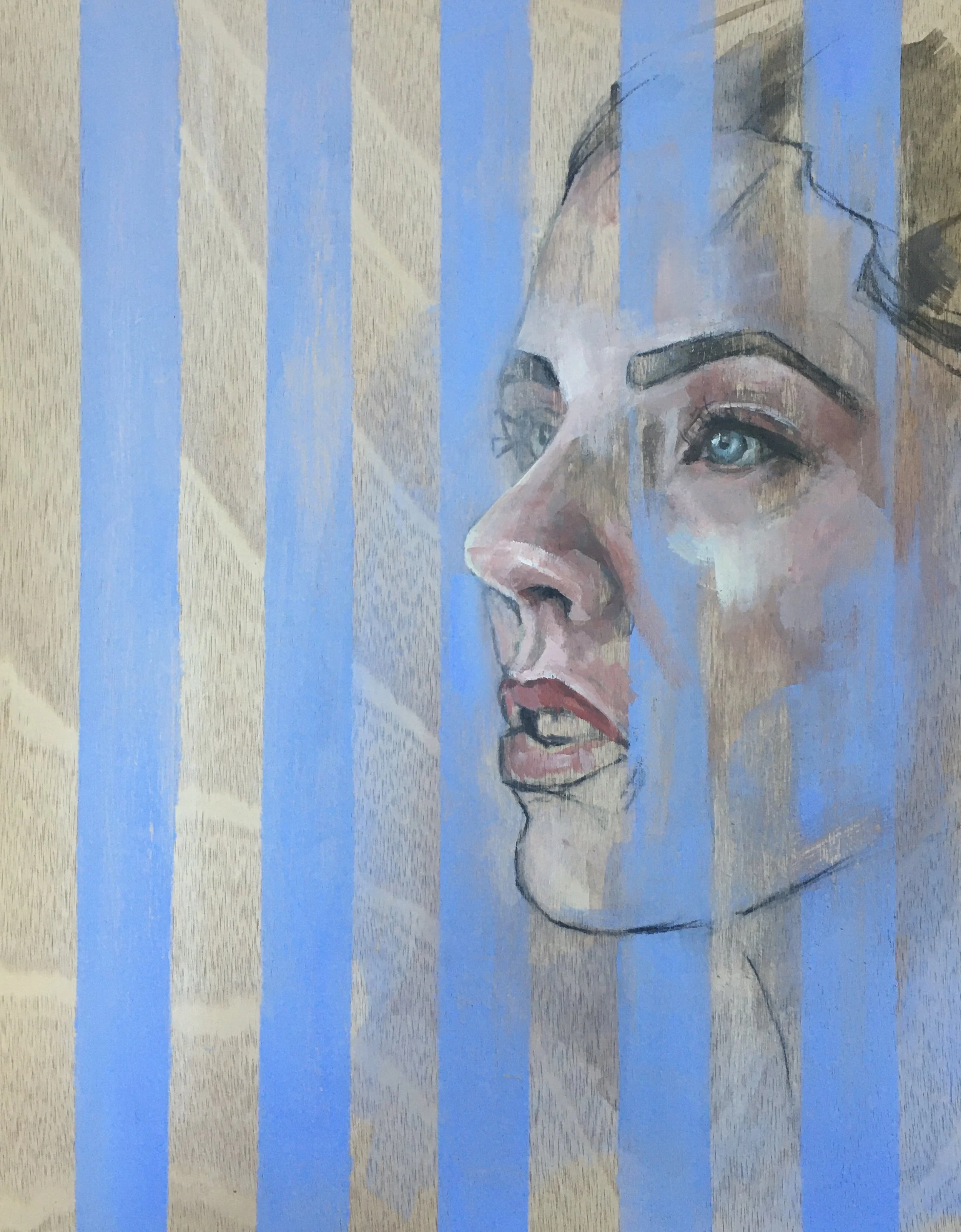 Portrait art painting artwork Flo Lee