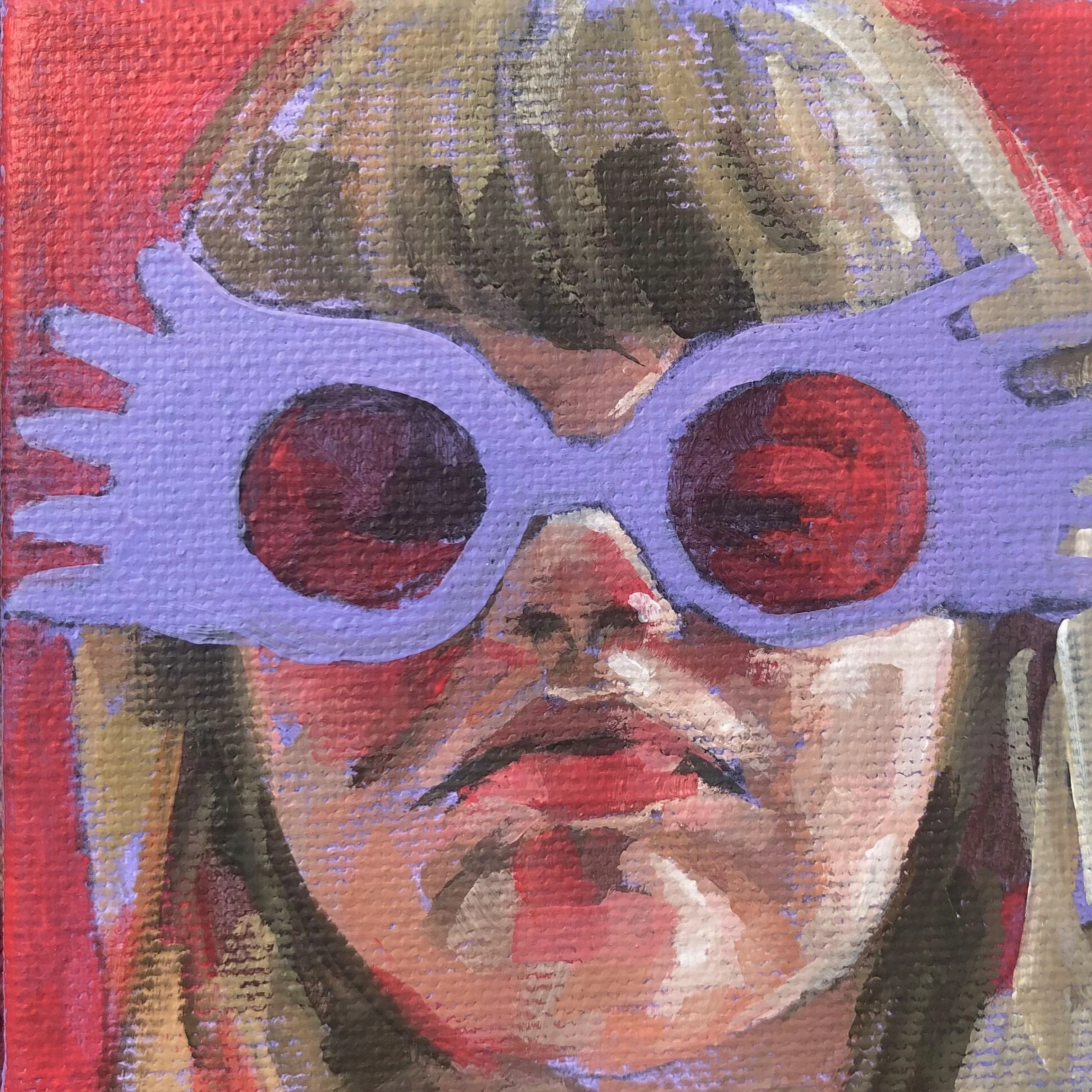 Flo lee painting art artist portrait art florenceleeandco