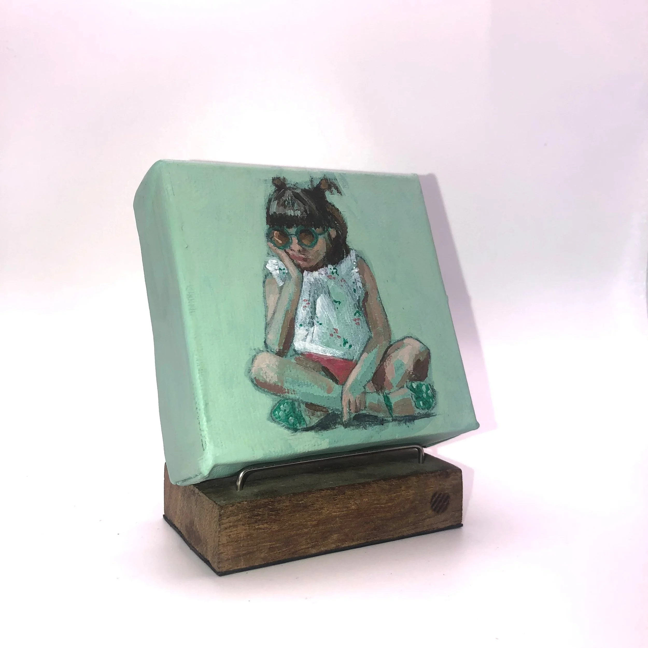 Flo lee painting art artist portrait art florenceleeandco