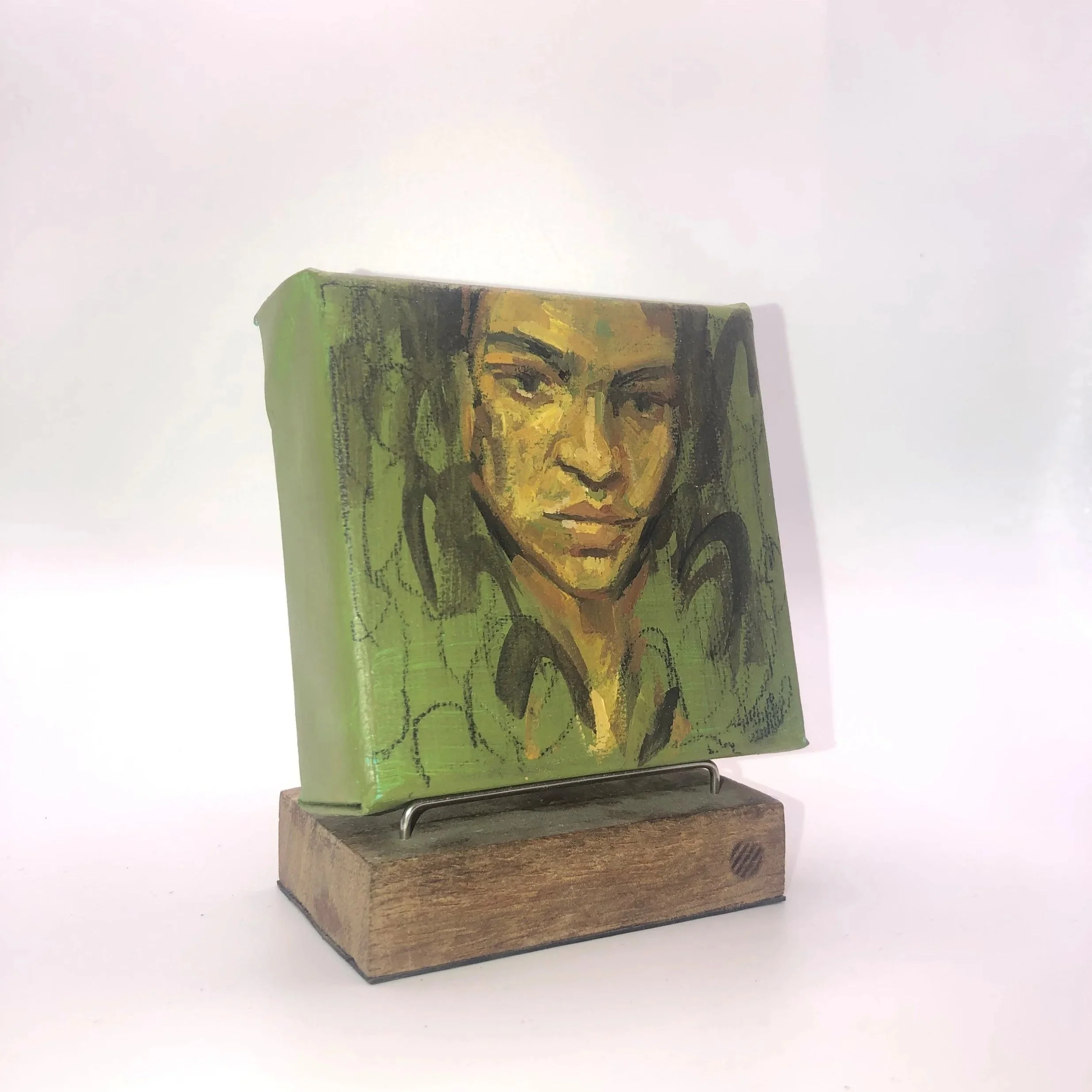Flo lee painting art artist portrait art florenceleeandco