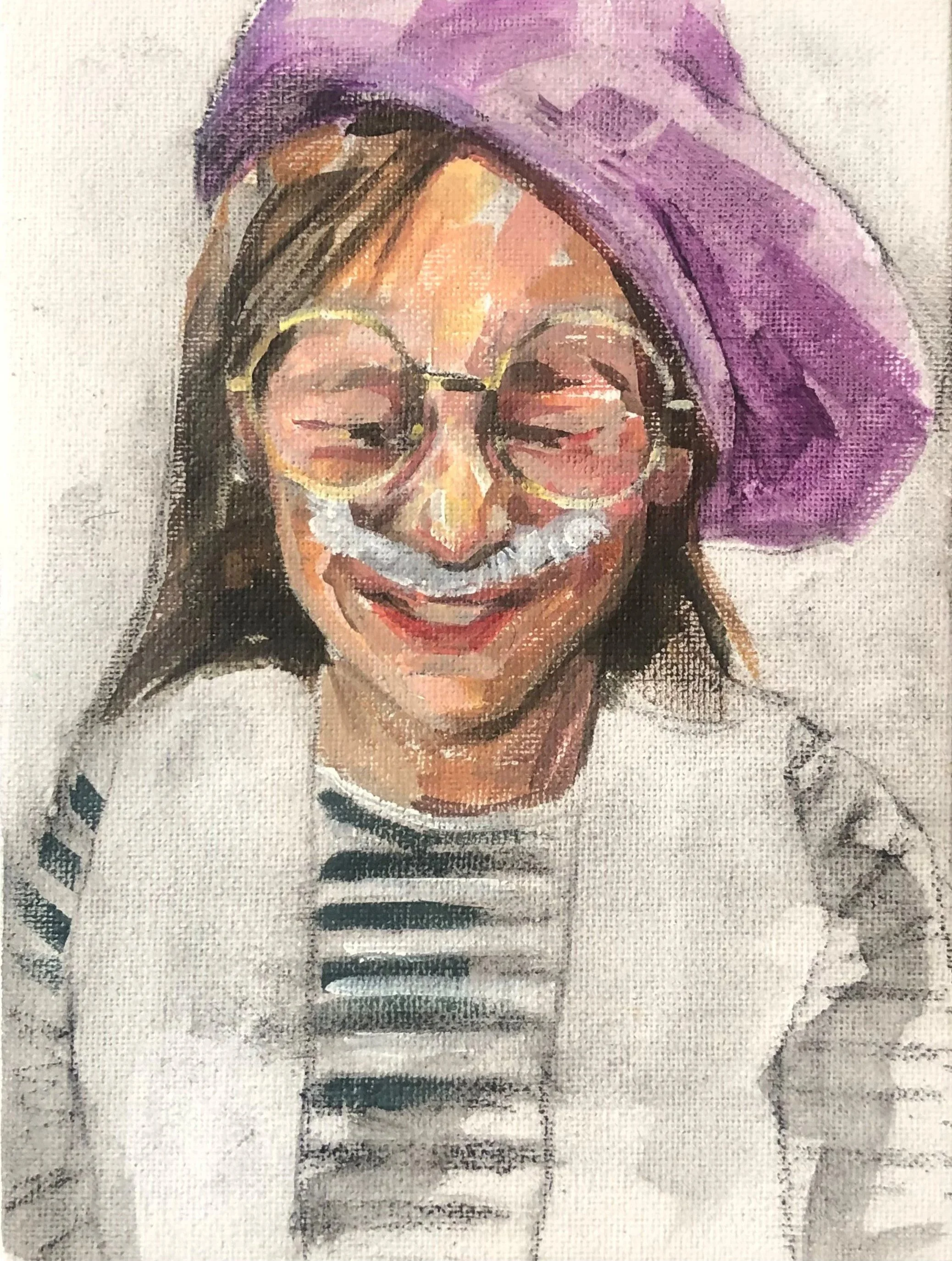 flo lee florence lee and co painting portrait art