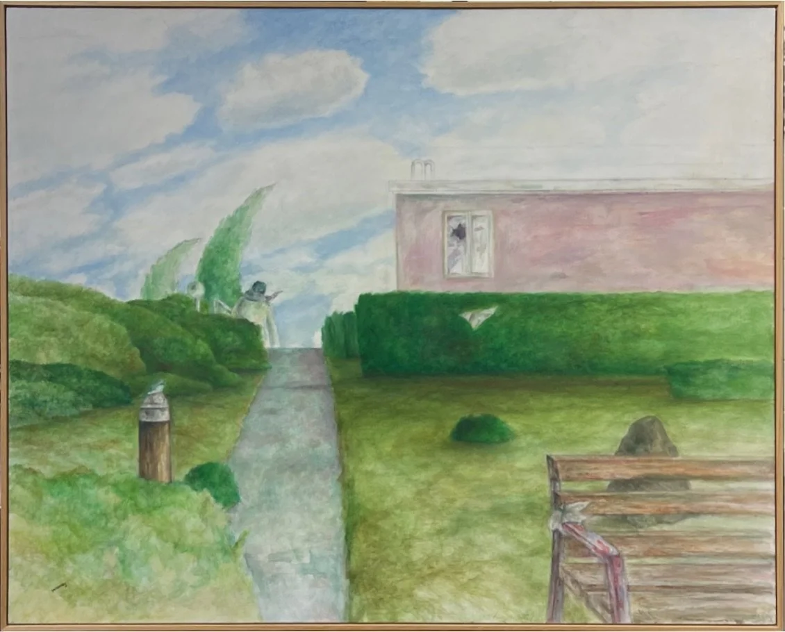 Woman descending a Staircase on a Windswept Day_.jpg