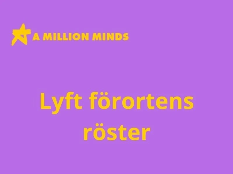 Förortens röster måste lyftas