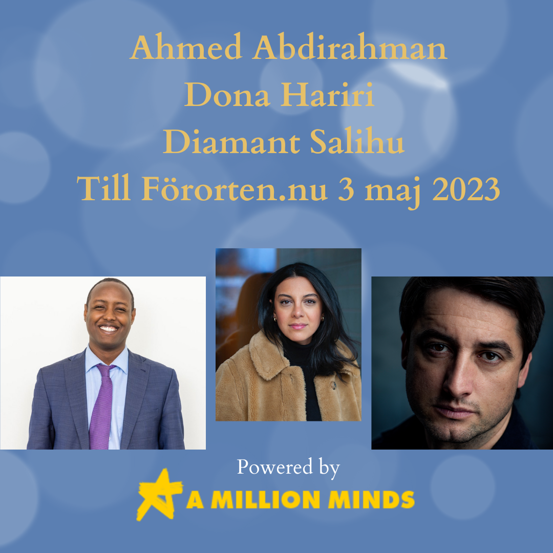 Första talarna till lanseringseventet för Förorten.nu 3 maj 2023!