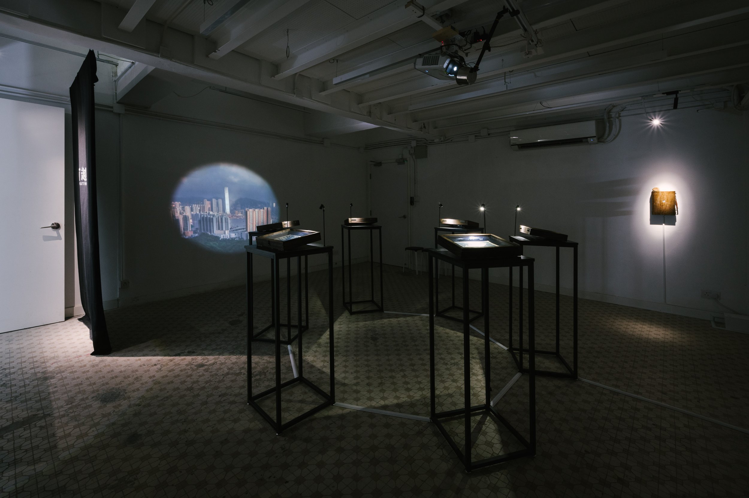 A wide view of the exhibition space.