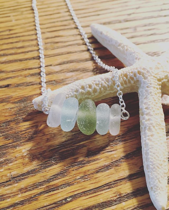 *Needing something to spice up your summer?* Here are some new Bar Necklaces NOW available at our artsy shop! Here&rsquo;s the link below!  https://www.etsy.com/shop/VaBeachandSeaGlass