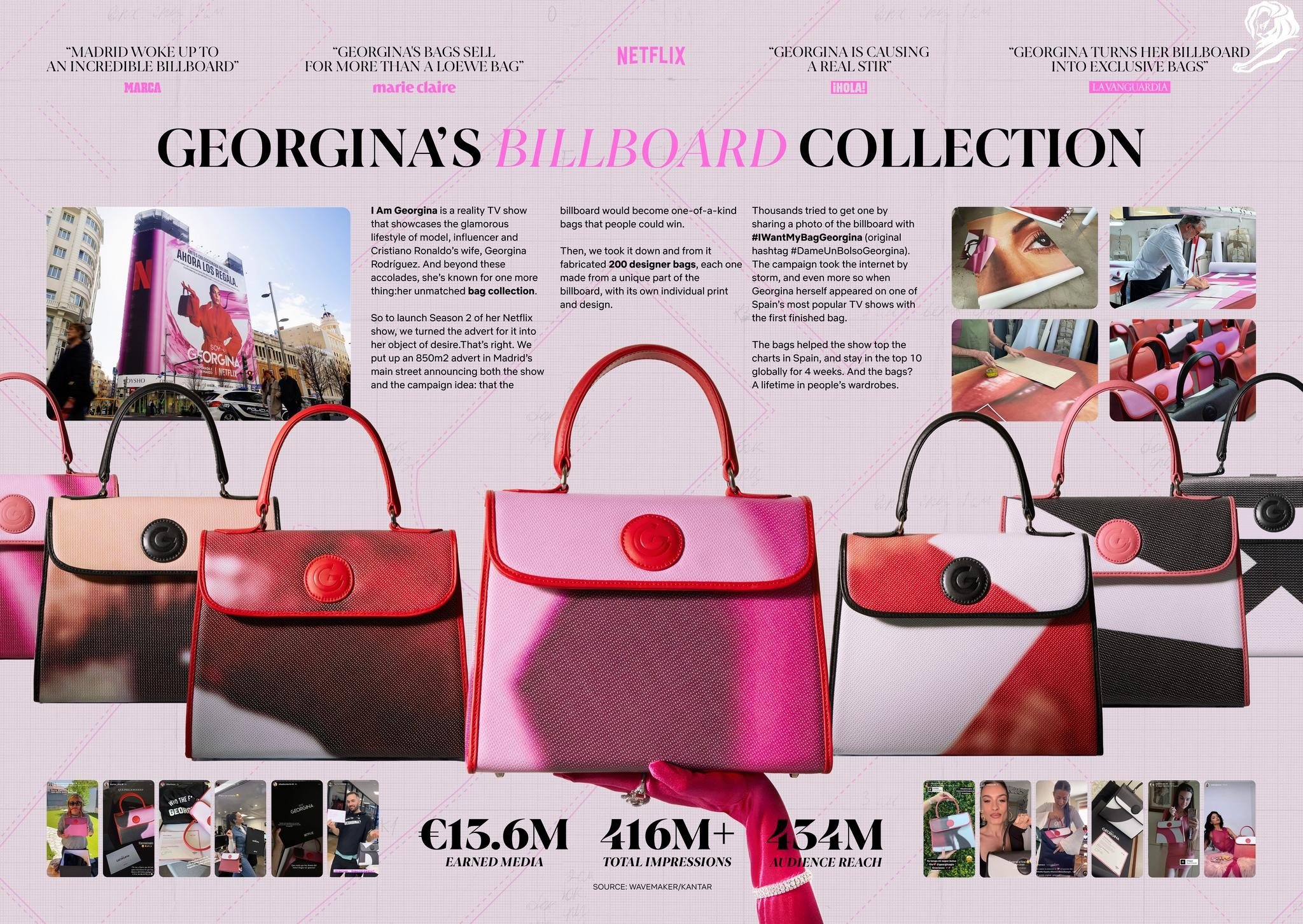 NETFLIX Georginas Billboard Collection DAVID Cannes Lions 2023 Supporting Content from The Wor