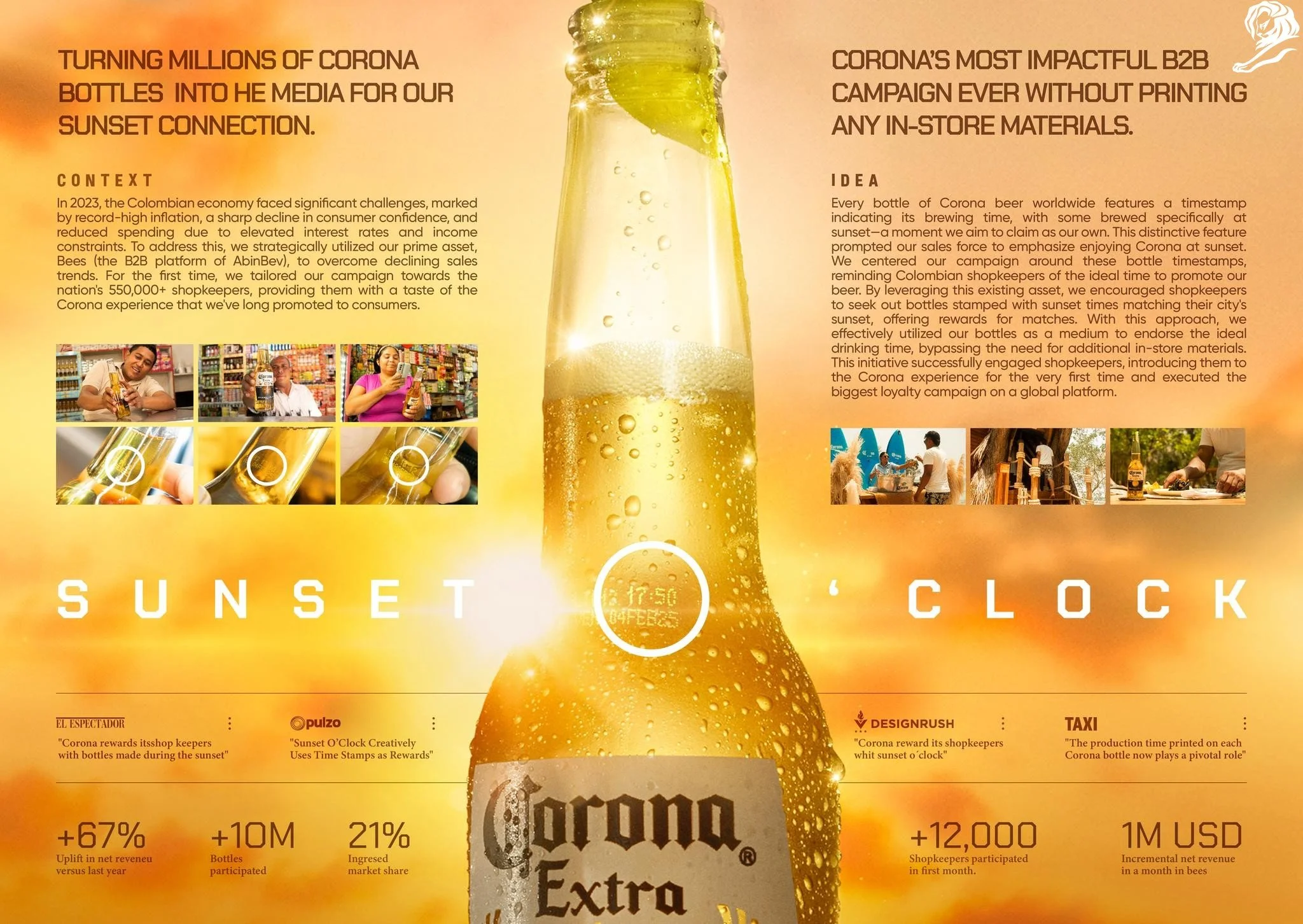 CORONA Sunset O Clock DAVID Cannes Lions 2024 Case Film from The Work 1624422 25998045