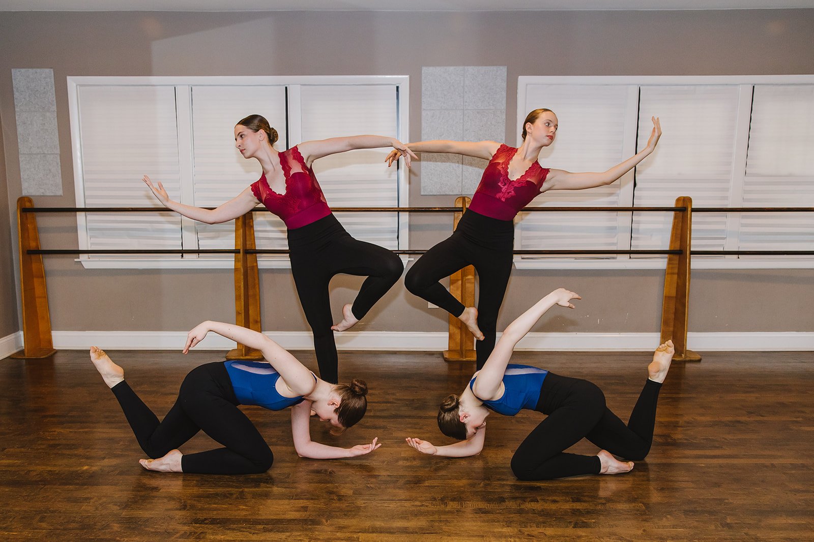  Dancers work with guest choregraphers to craft works that are presented in concerts throughout the year. 