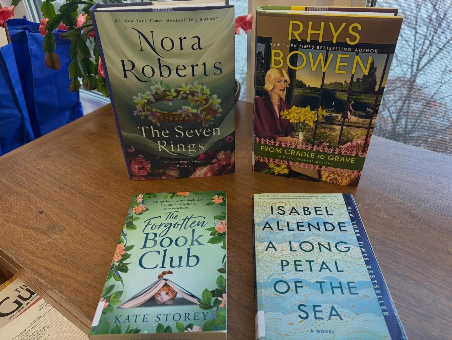 New books at the library this week! Curl up with a book and get cozy on this cold day. 📚🫖🥶