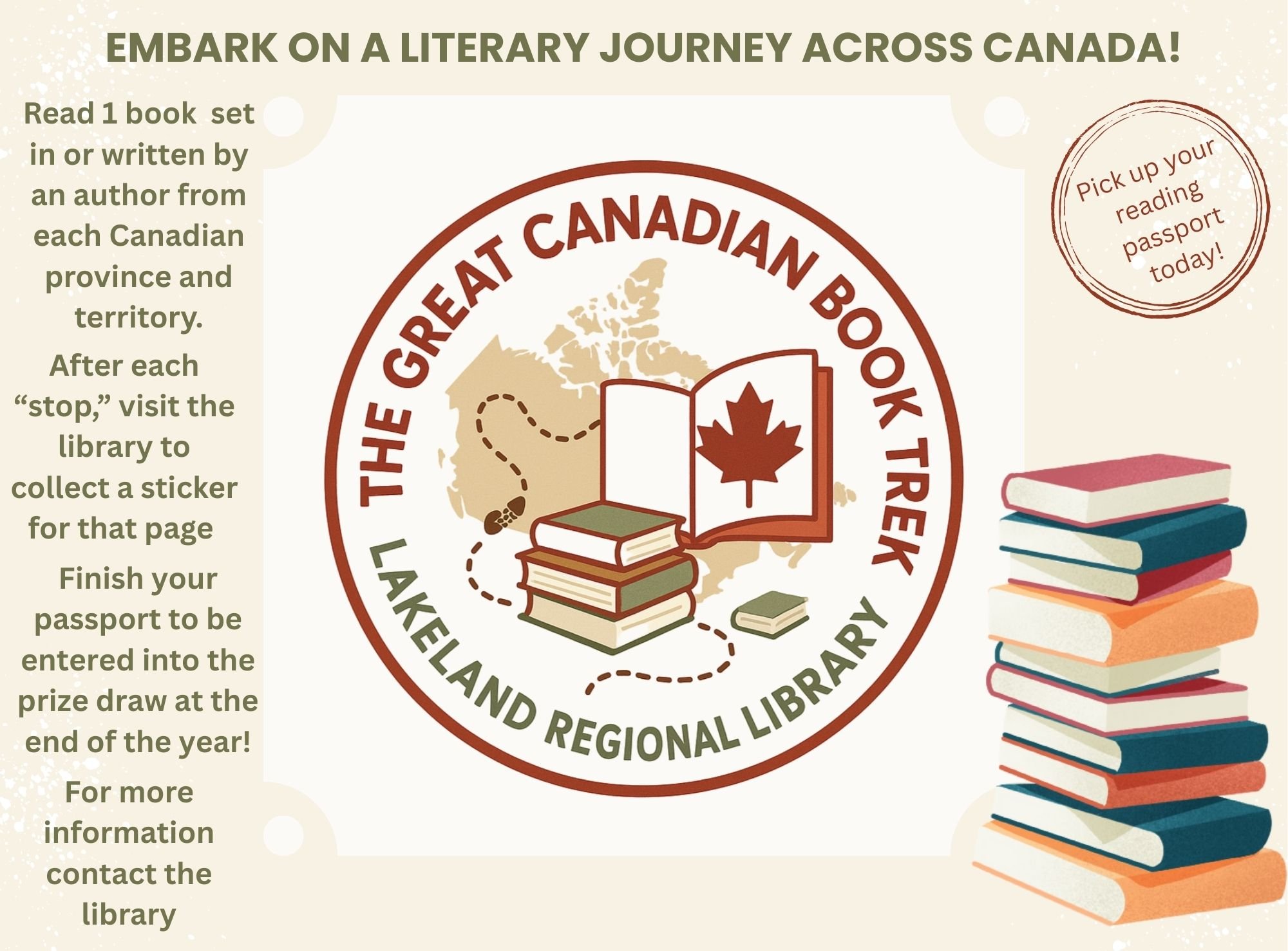🧳📚 Pack your bags&hellip; we&rsquo;re heading across Canada (by book)! 🇨🇦✨

Introducing our 2026 Adult Reading Challenge &mdash; a fun way to explore every corner of the country through books!

📚 Here&rsquo;s how it works:
✅ Pick up a Reading Pa