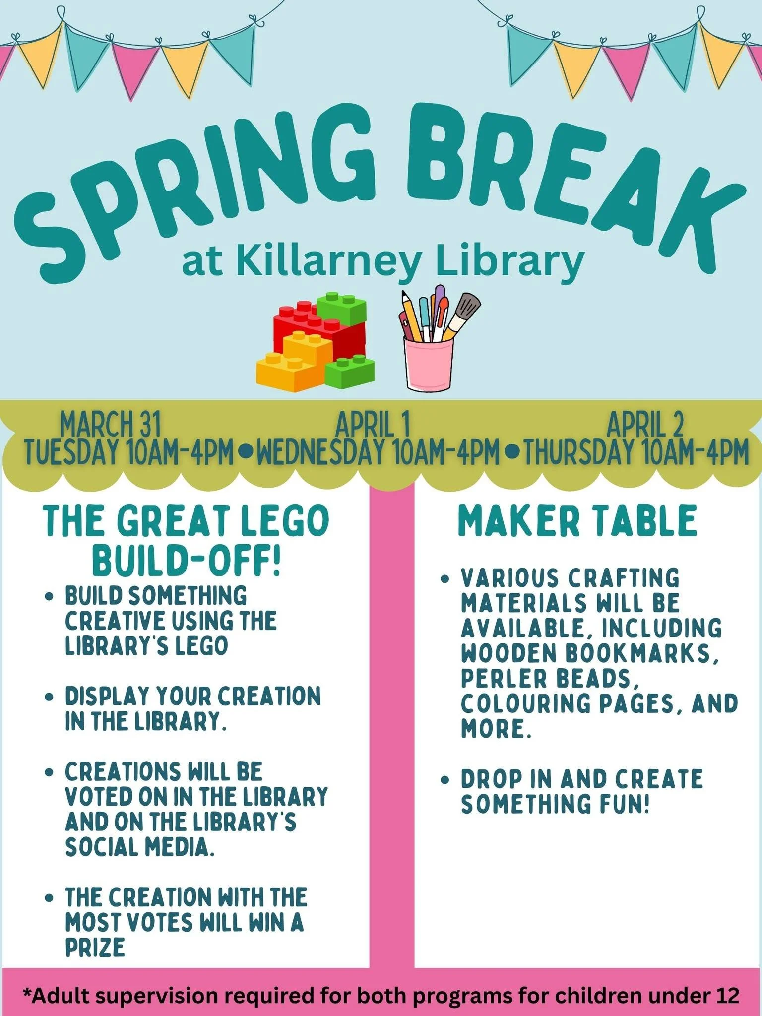 Spring Break at the Library! 🎉