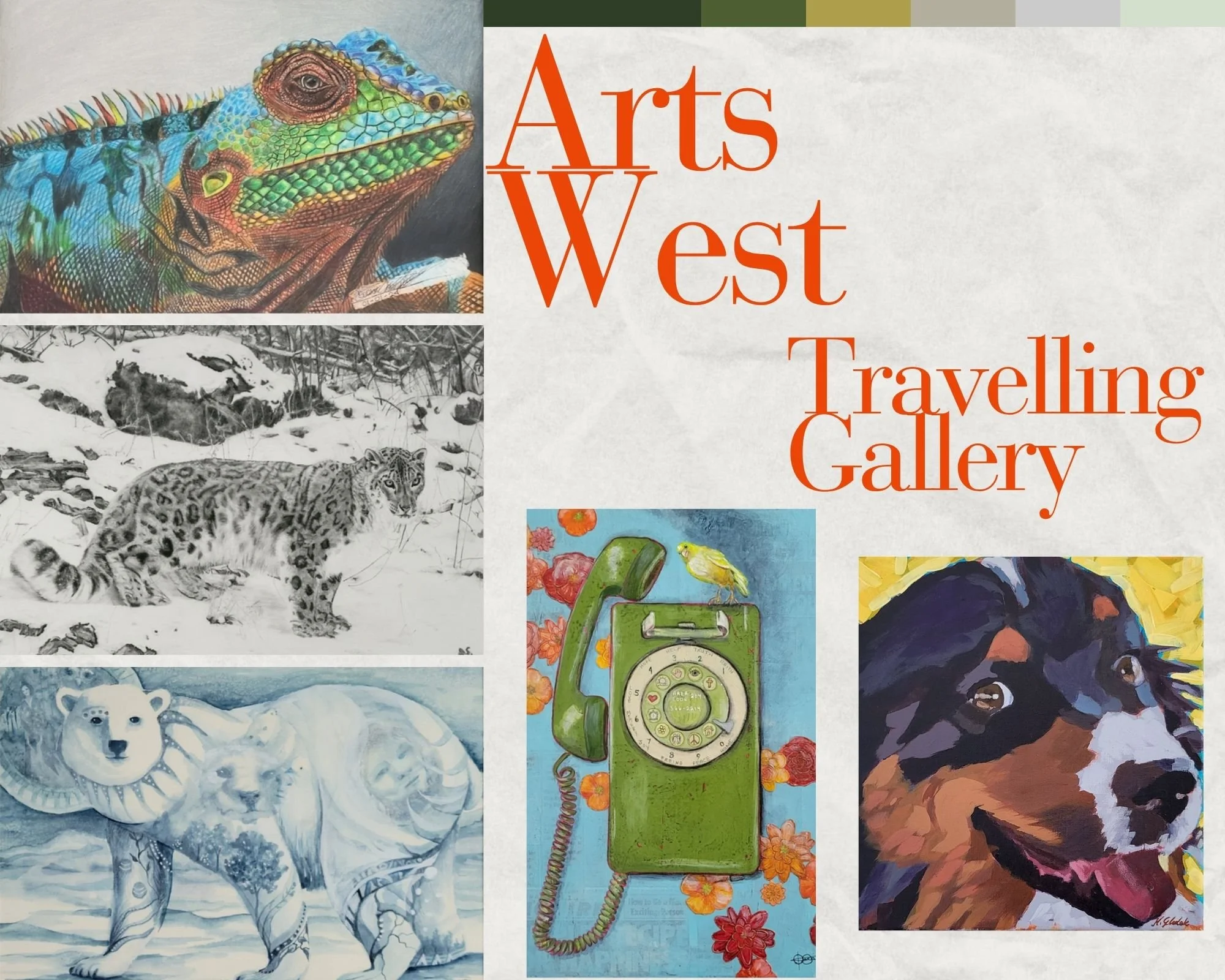🎨 The Arts West Travelling Gallery has arrived at Killarney Library!

Featuring 20 stunning artworks (17 adult, 2 youth, 1 Touchwood), this beautiful collection will be on display from now until May 15. Enjoy pieces from talented artists across the 