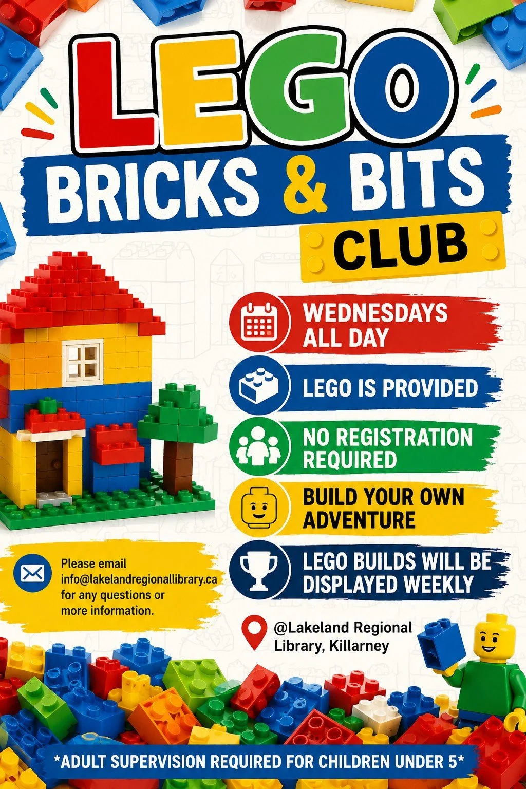 It&rsquo;s LEGO Bricks &amp; Bits Day!! 🎉

The bricks are ready, the possibilities are endless, and all we need is YOU! ✨

Come spend some time creating, building, imagining, and seeing where your LEGO adventure takes you! 

What will you build toda