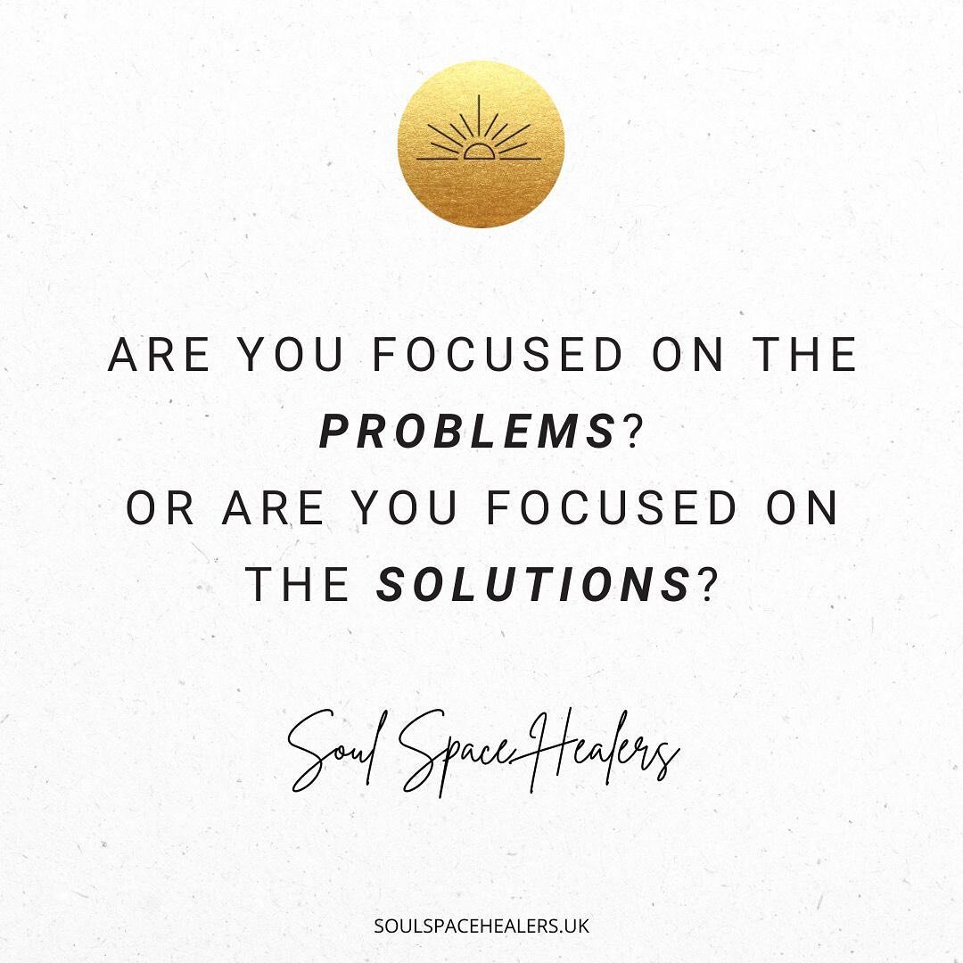 If energy flows where attention goes... Then...

Looking at where your attention is going is key!

Be 'aware' of a problem (I prefer the word challenge, as challenges can be overcome) 

Because focusing on problems solely, will only bring more of the
